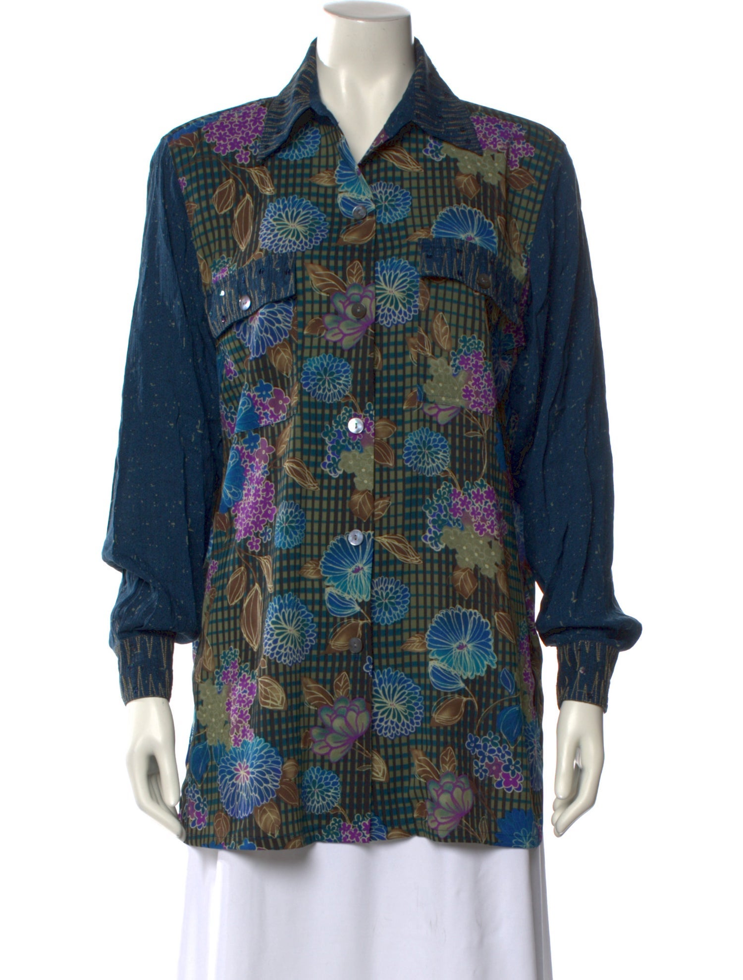Koos Van Den Akker Printed Long Sleeve Button-Up Top