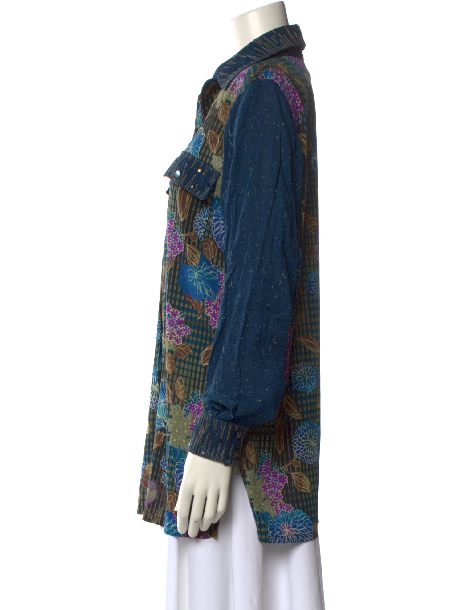 Koos Van Den Akker Printed Long Sleeve Button-Up Top