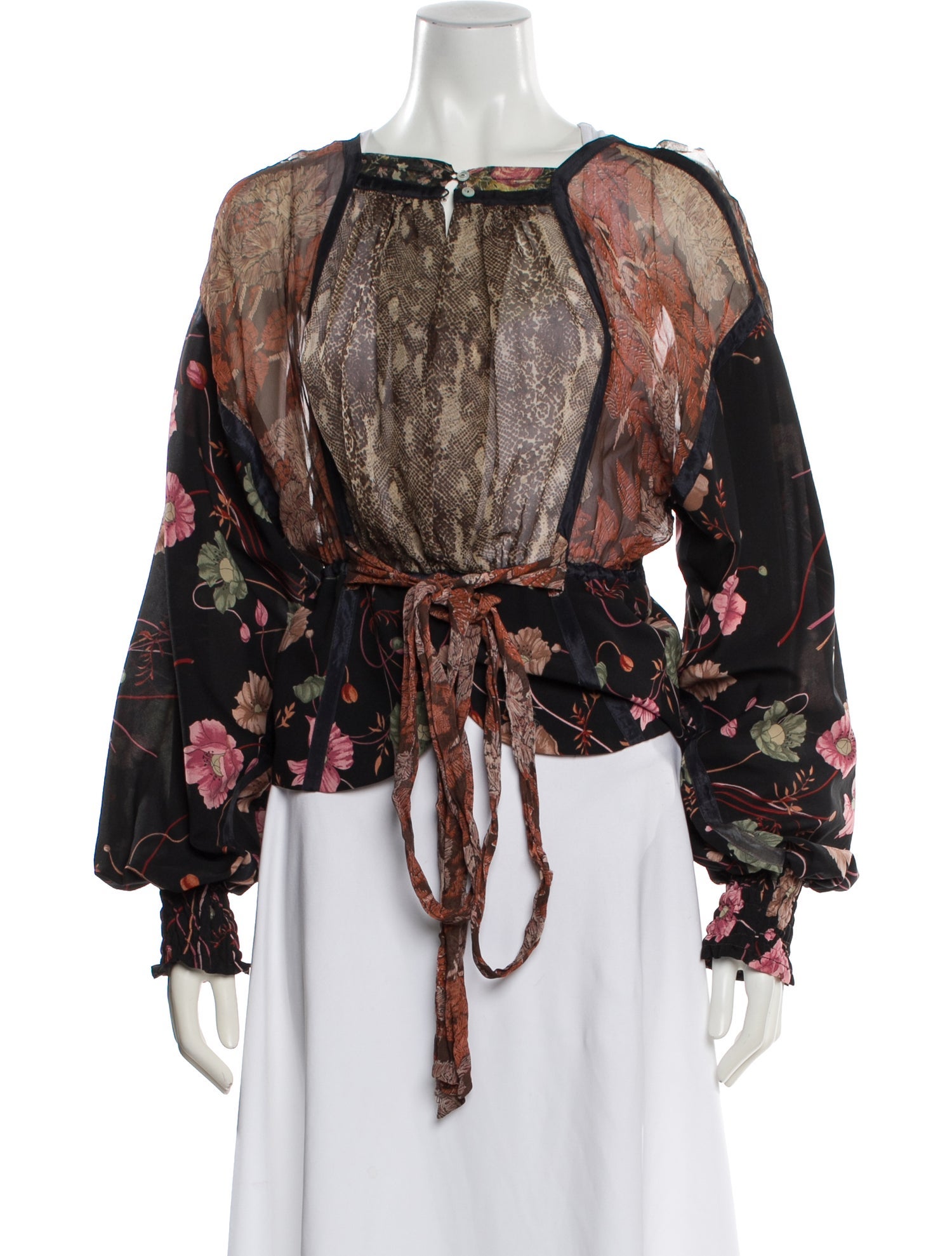 Koos Van Den Akker Vintage 1970's Blouse