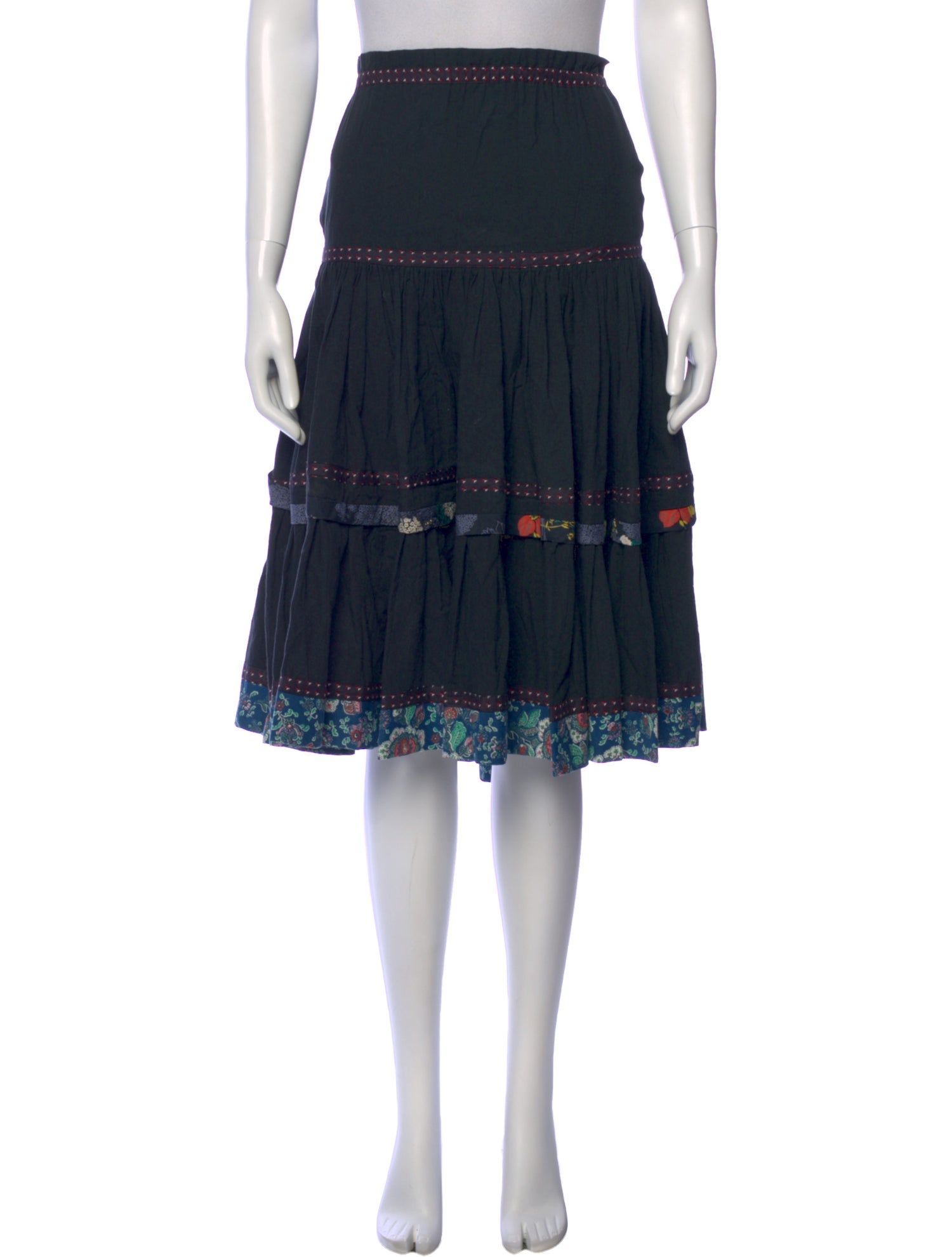 Koos Van Den Akker Printed Knee-Length Skirt