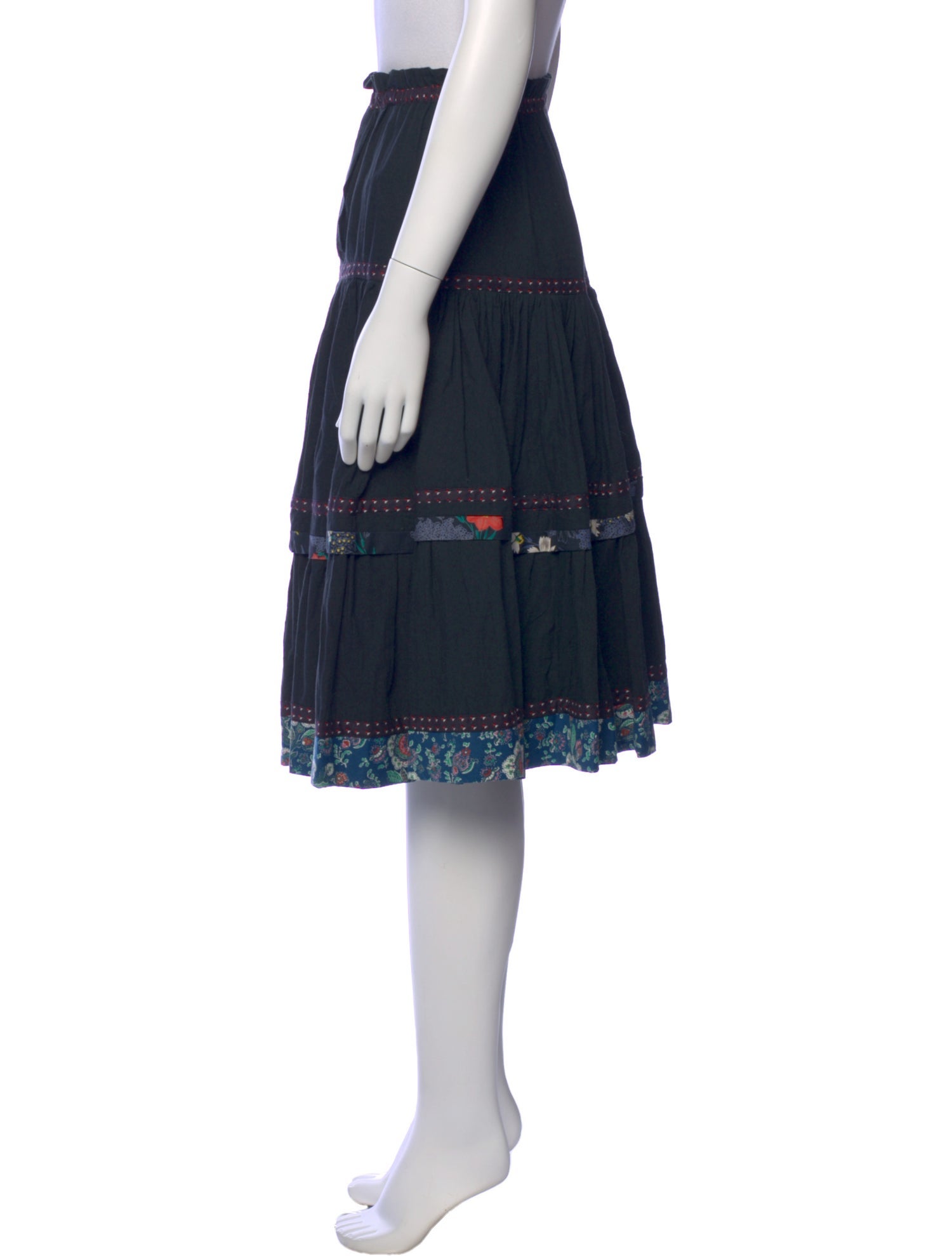 Koos Van Den Akker Printed Knee-Length Skirt