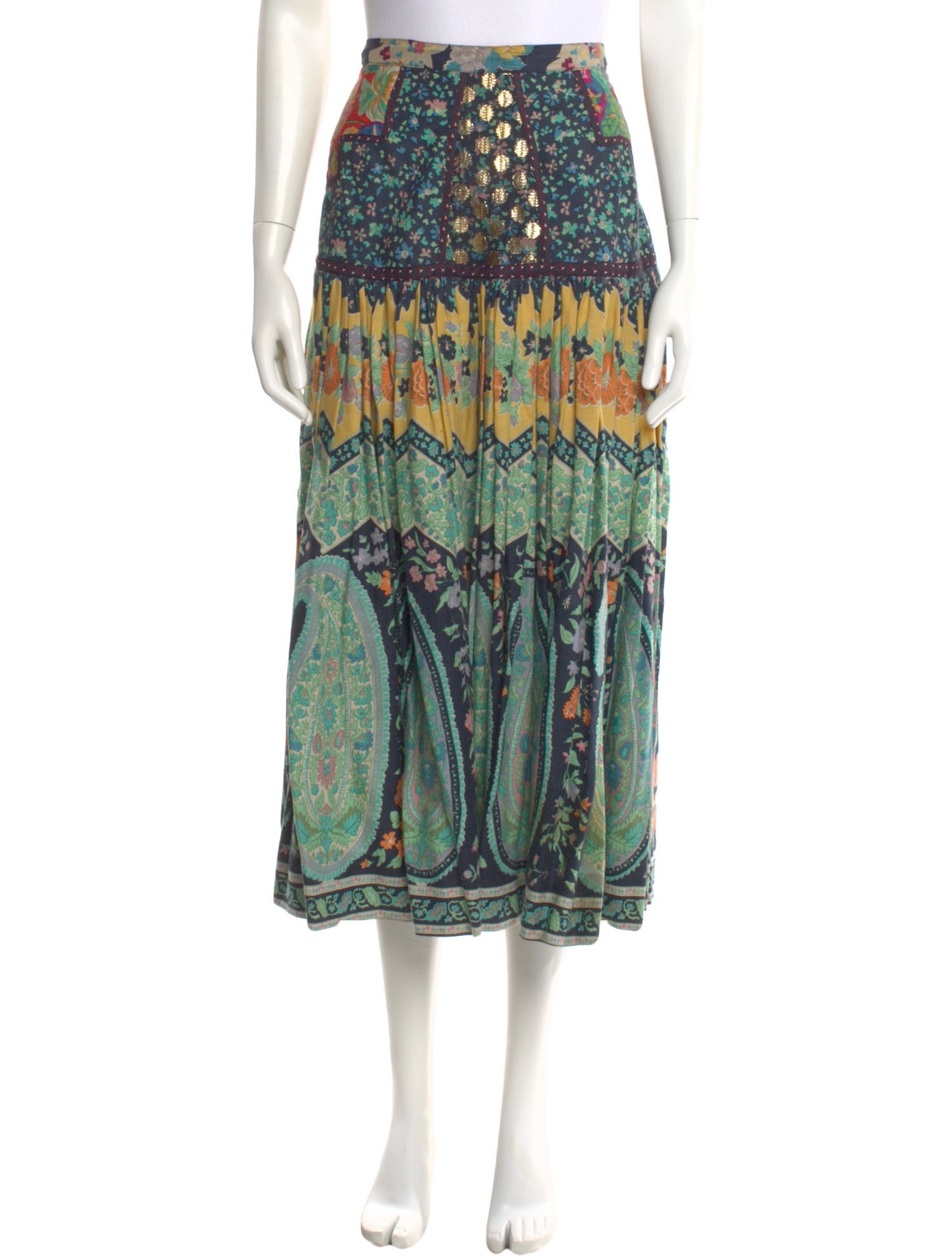 Koos Van Den Akker Vintage Midi Length Skirt