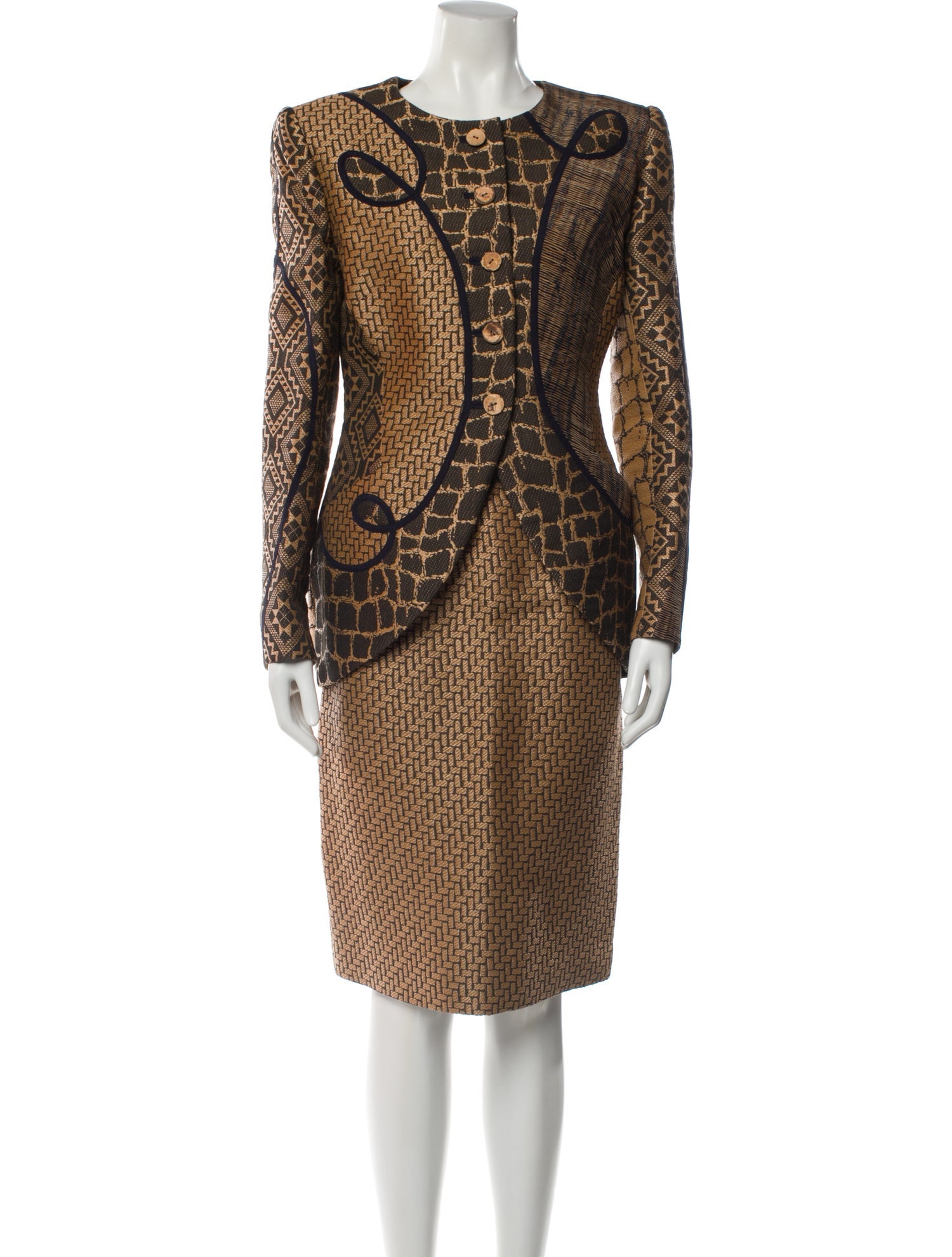 Koos Van Den Akker Vintage 1990's Skirt Suit