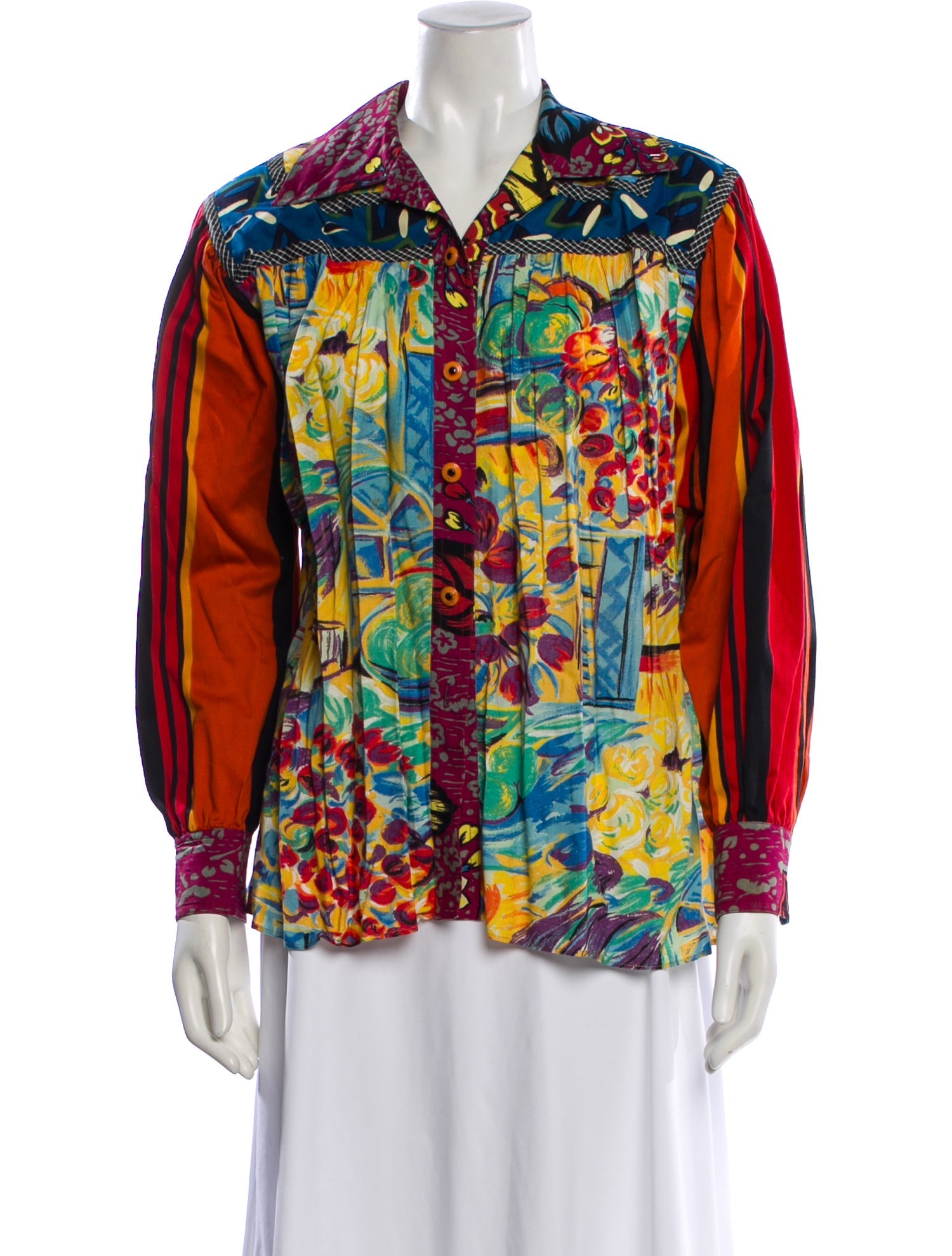 Koos Van Den Akker Vintage 1980's Blouse