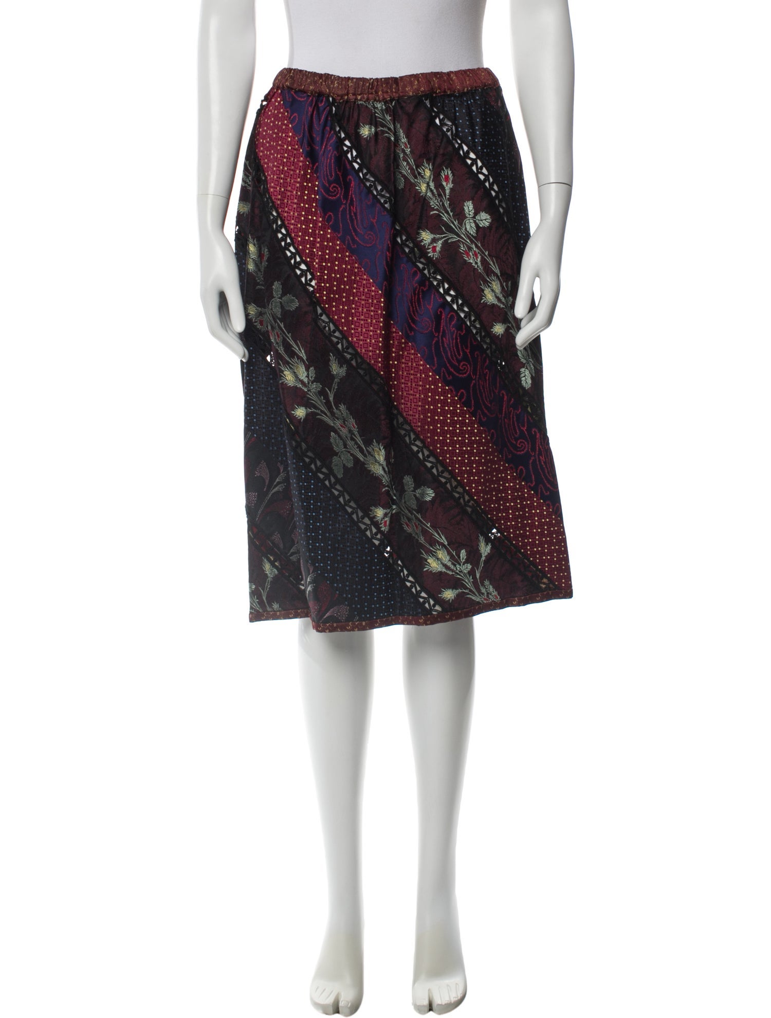 Koos Van Den Akker Vintage Knee-Length Skirt