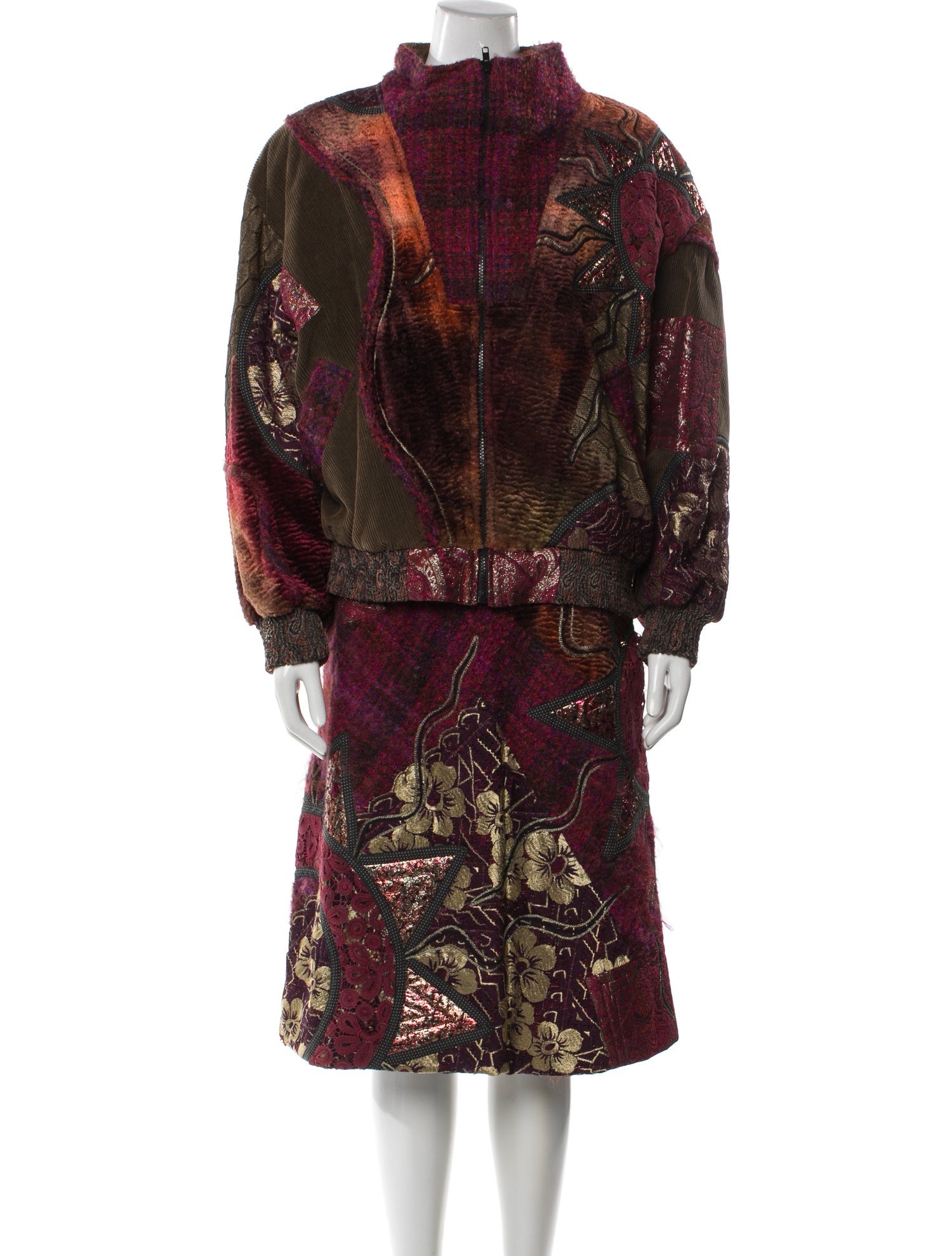 Koos Van Den Akker Vintage 1980's Skirt Set