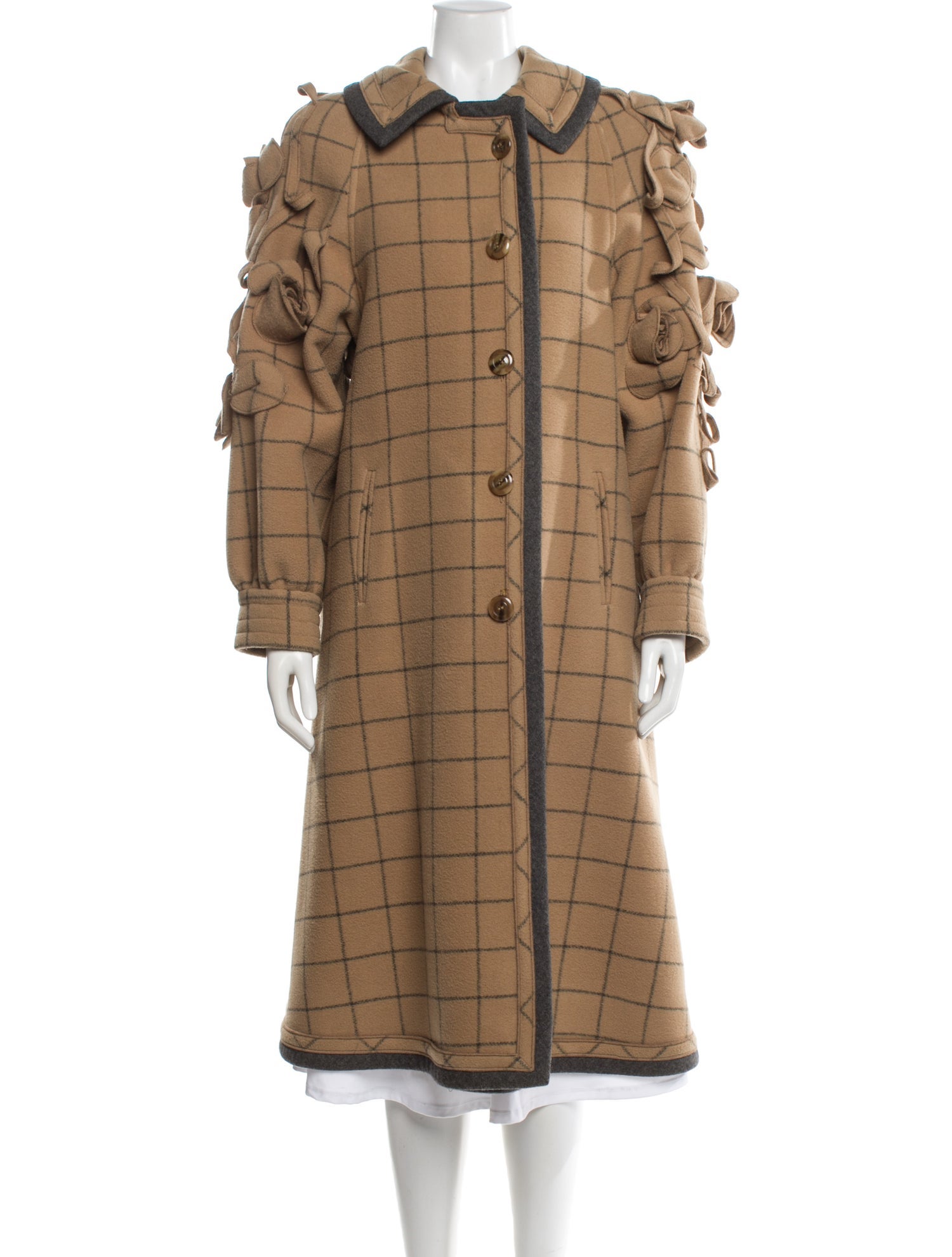Koos Van Den Akker Vintage 1980's Trench Coat