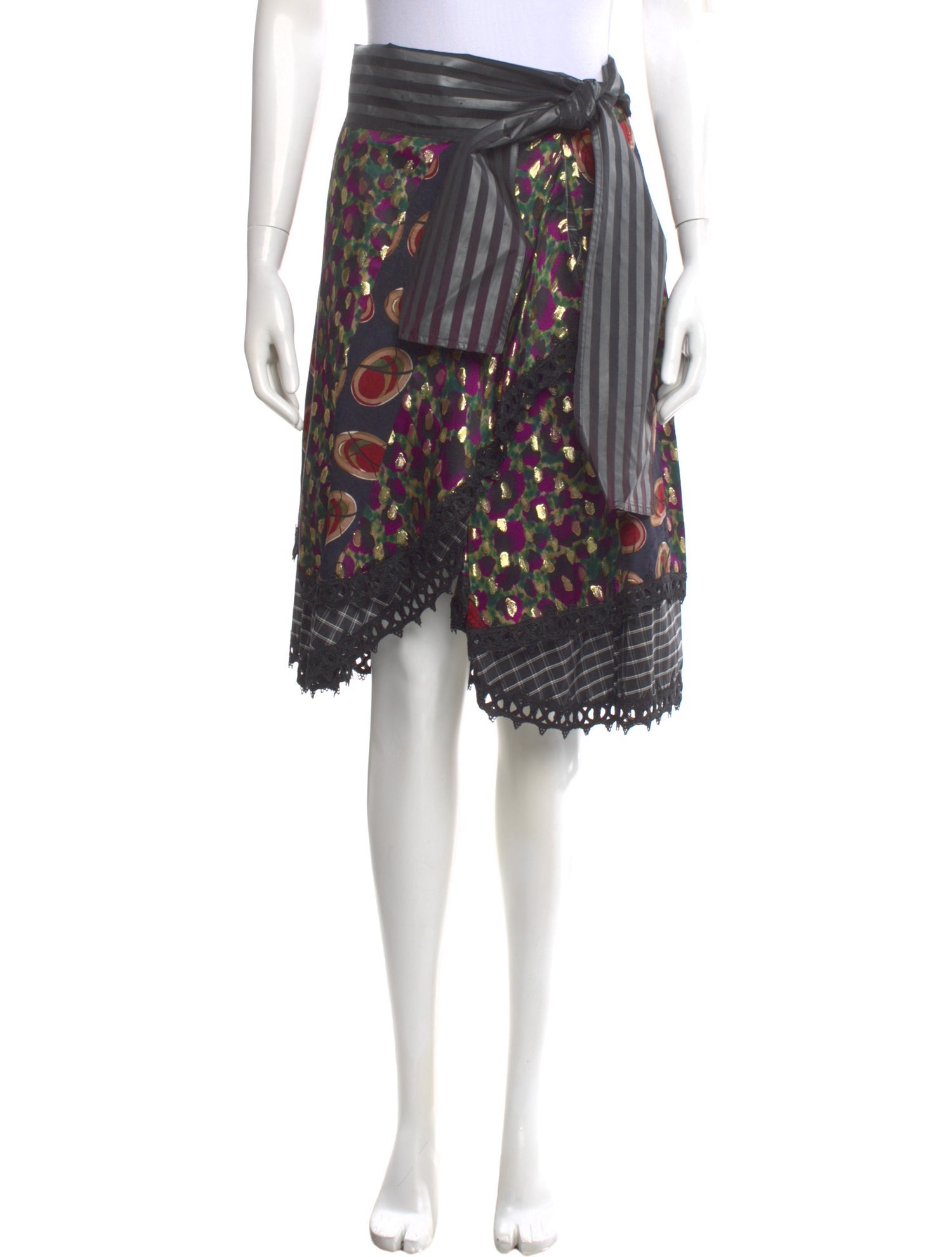 Koos Van Den Akker Vintage Knee-Length Skirt