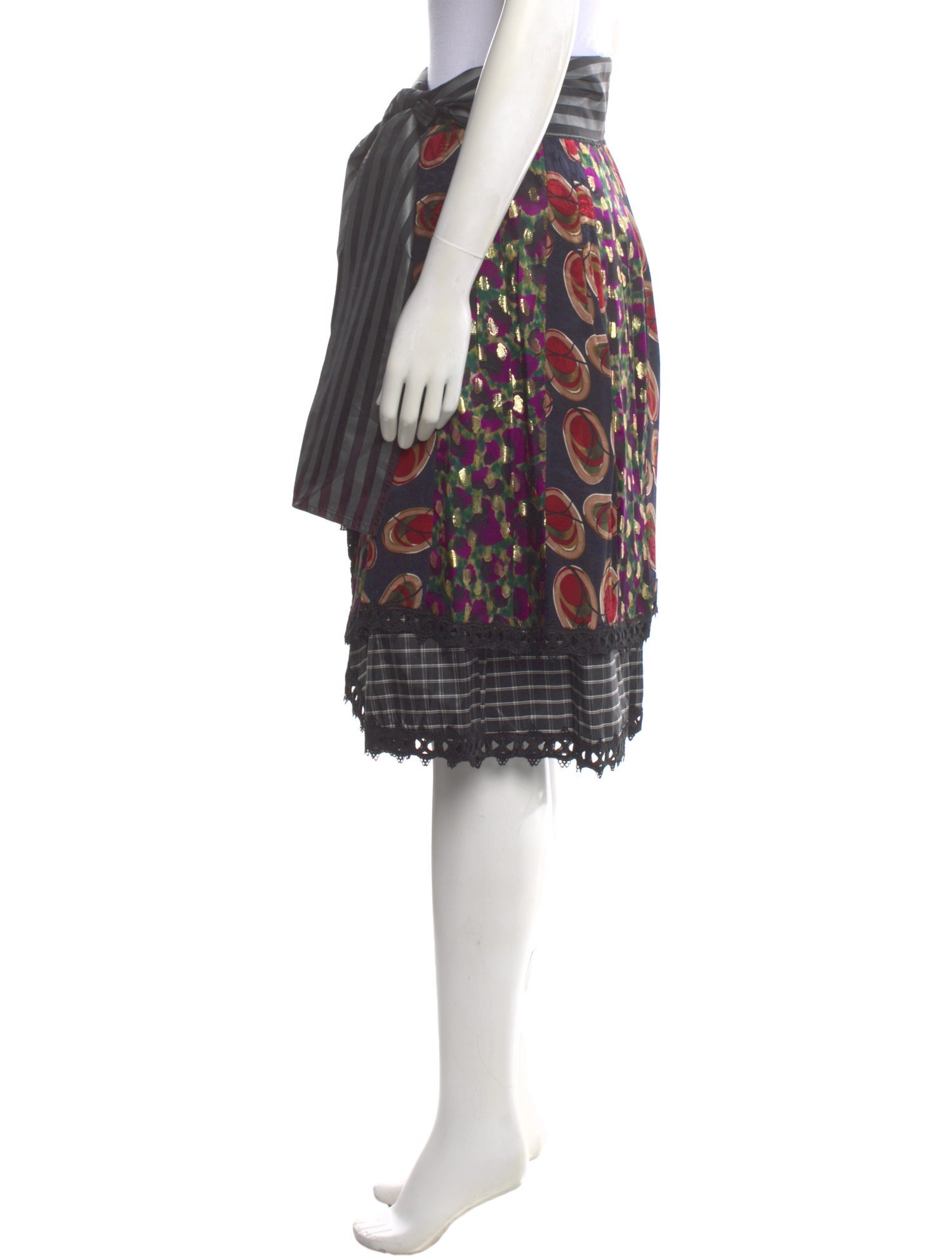 Koos Van Den Akker Vintage Knee-Length Skirt