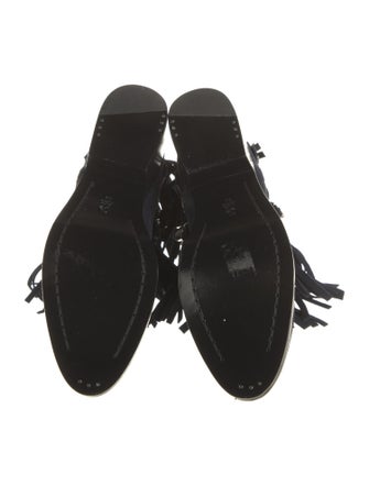 Koi Suwannagate x 3.1 Philip Lim Suede Leather Trim Embellishment Moto Boots