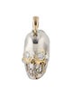 Kristin Hanson Two-Tone Lab-Grown Diamond Skull Charm Pendant