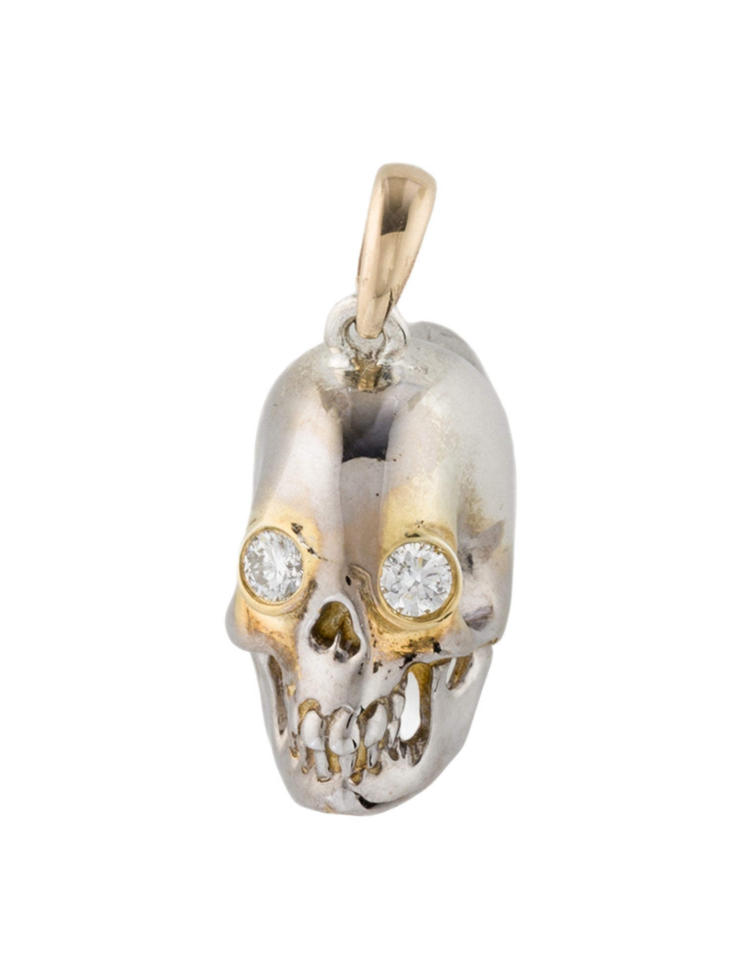 Kristin Hanson Lab-Grown Diamond Skull Charm