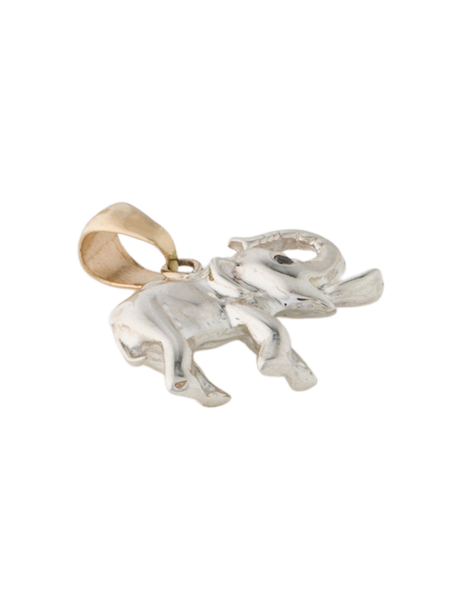 Kristin Hanson Two-Tone Diamond Elephant Pendant