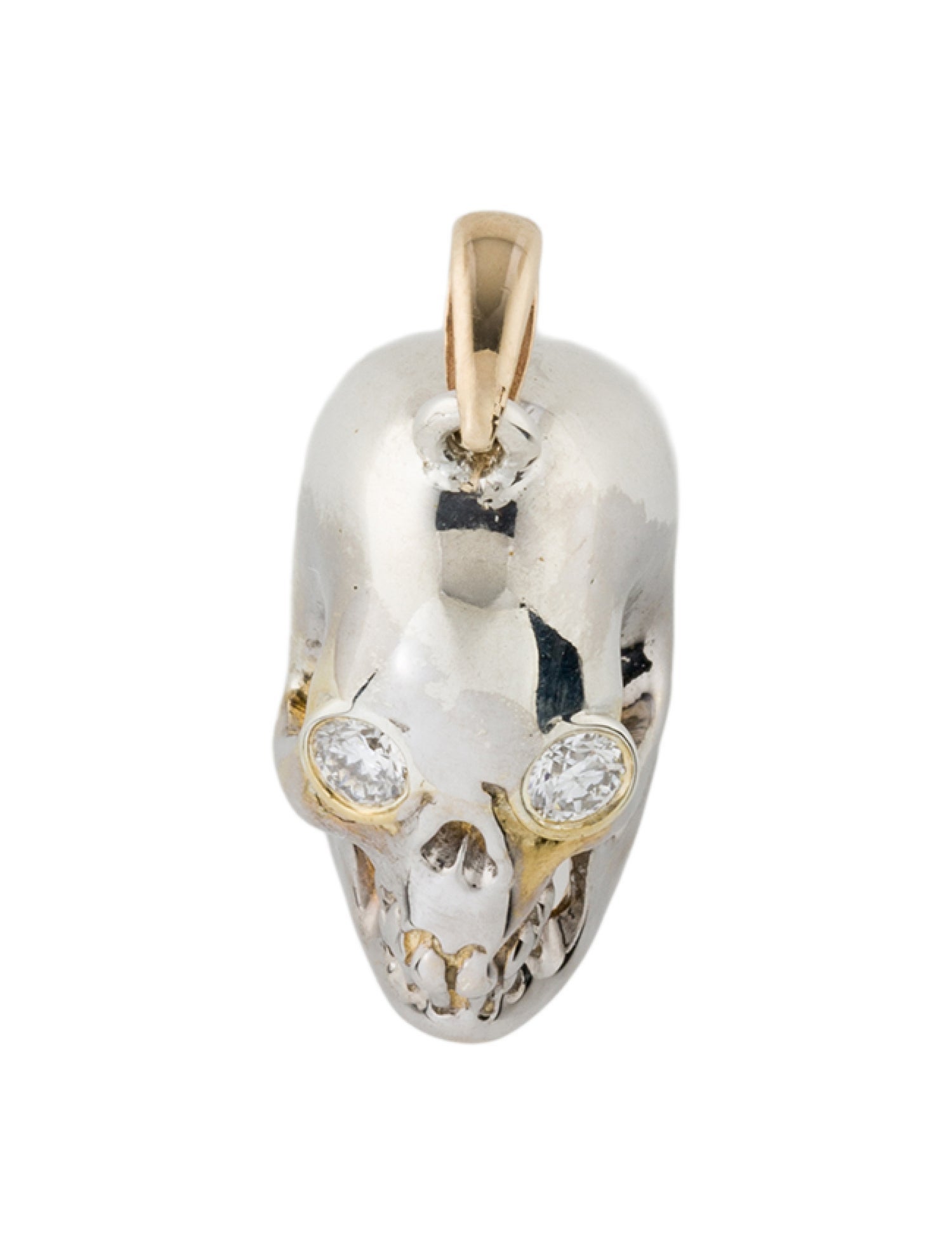 Kristin Hanson Lab-Grown Diamond Skull Pendant