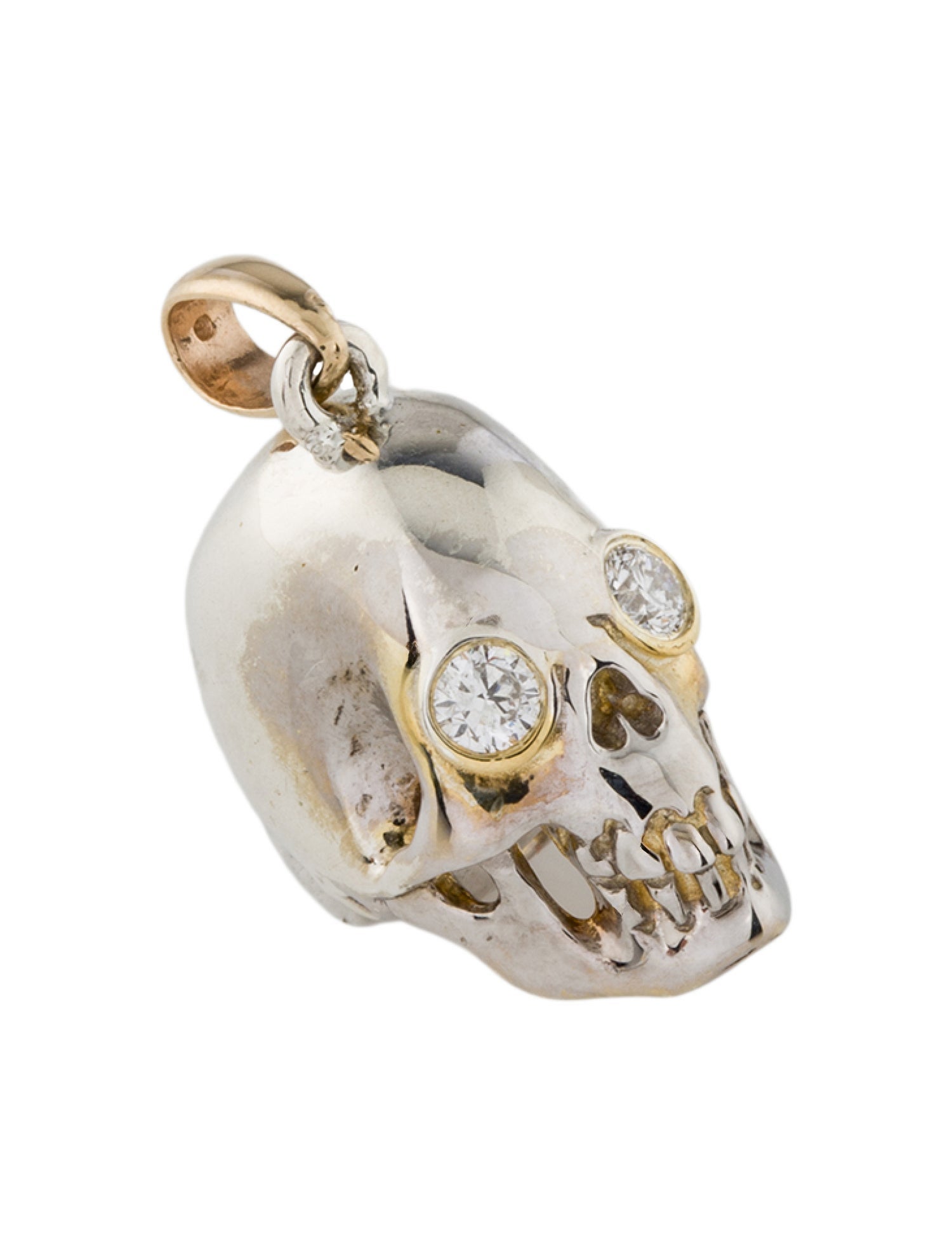 Kristin Hanson Lab-Grown Diamond Skull Pendant