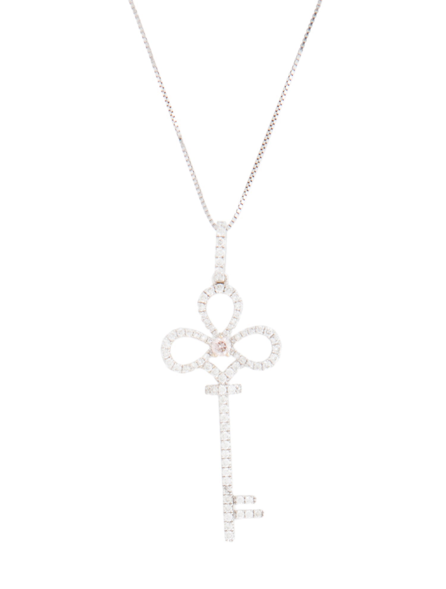 Kristin Hanson 18K Diamond Key Pendant Necklace