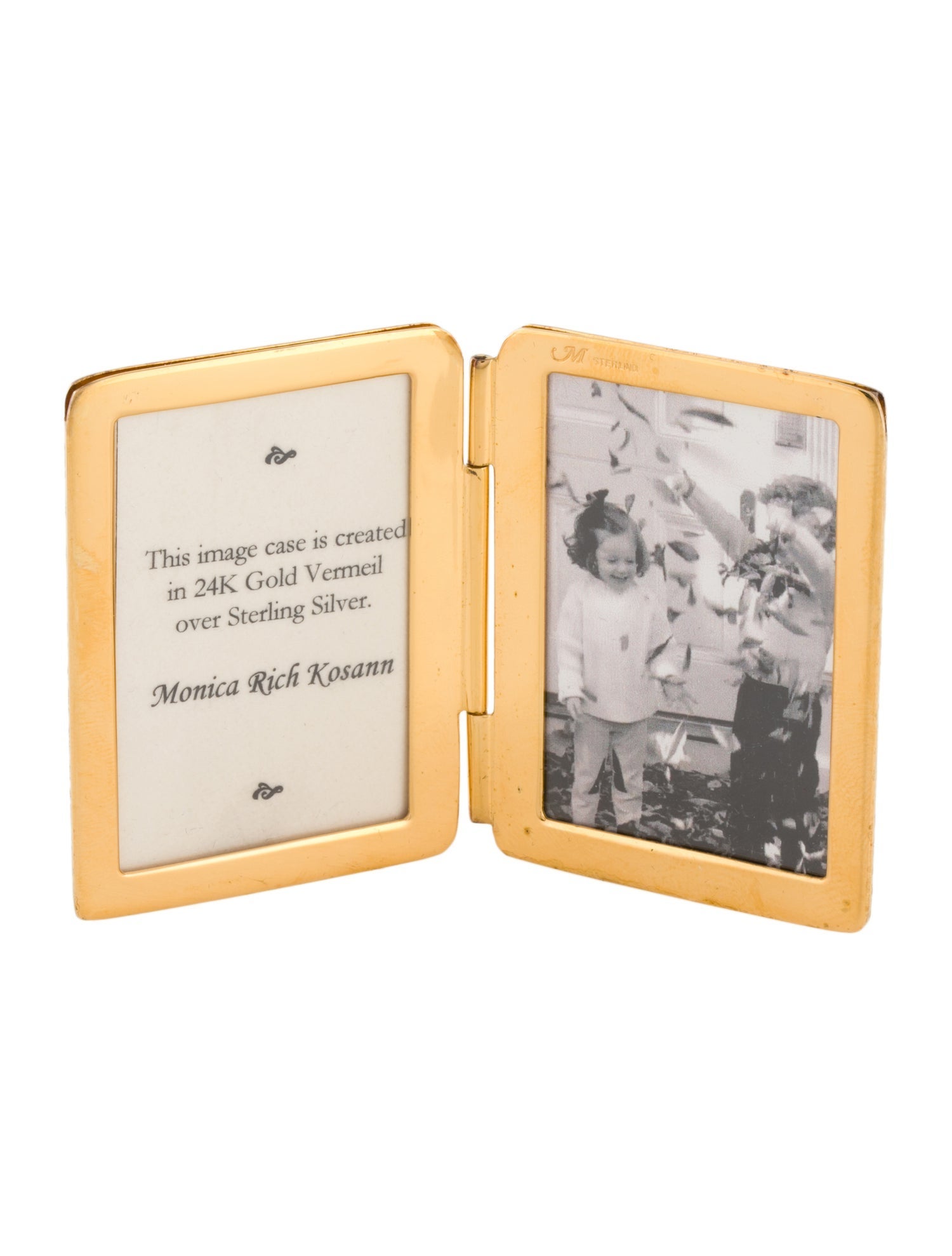 Monica Rich Kosann Sterling Folding Picture Frame