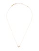 Monica Rich Kosann 18K Diamond Mini Heart "Love" Pendant Necklace