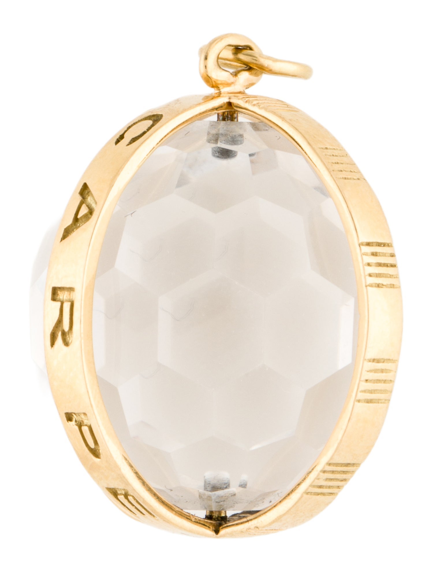 Monica Rich Kosann 18K Quartz 'Carpe Diem' Pendant