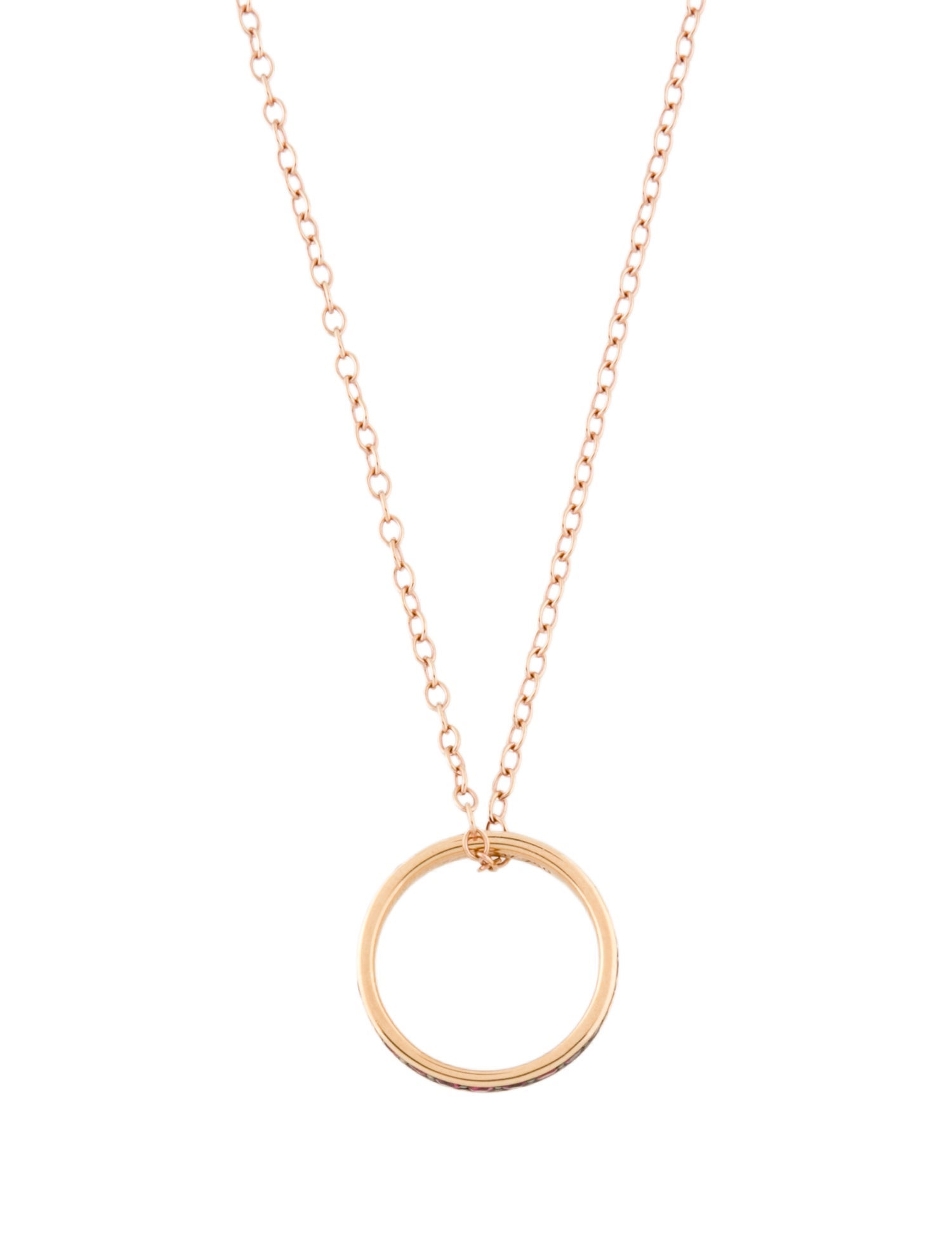 Monica Rich Kosann 18K Ruby "Luck" Posey Ring Pendant Necklace