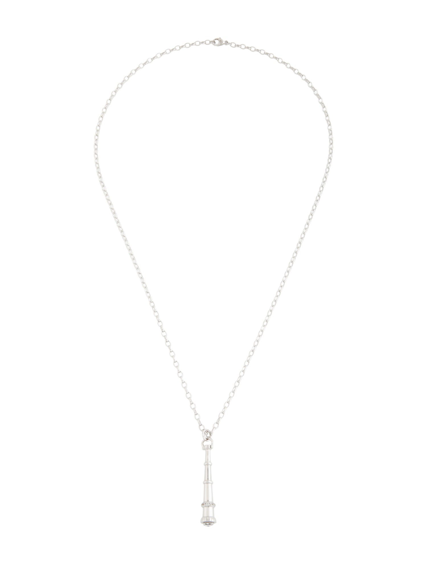 Monica Rich Kosann Quartz & Sapphire Curiosity Telescope Pendant Necklace