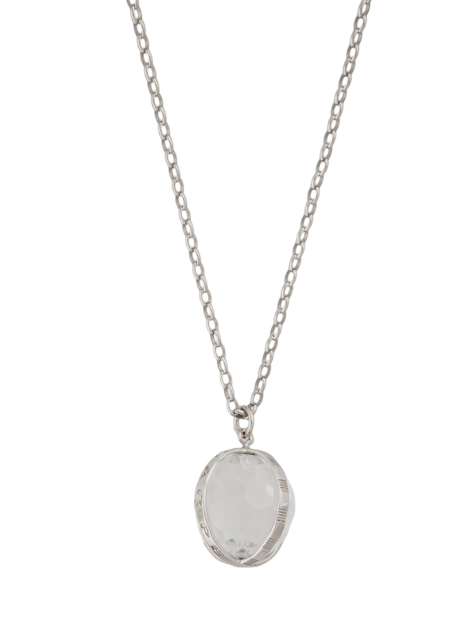 Monica Rich Kosann Quartz "Carpe Diem" Large Charm Necklace
