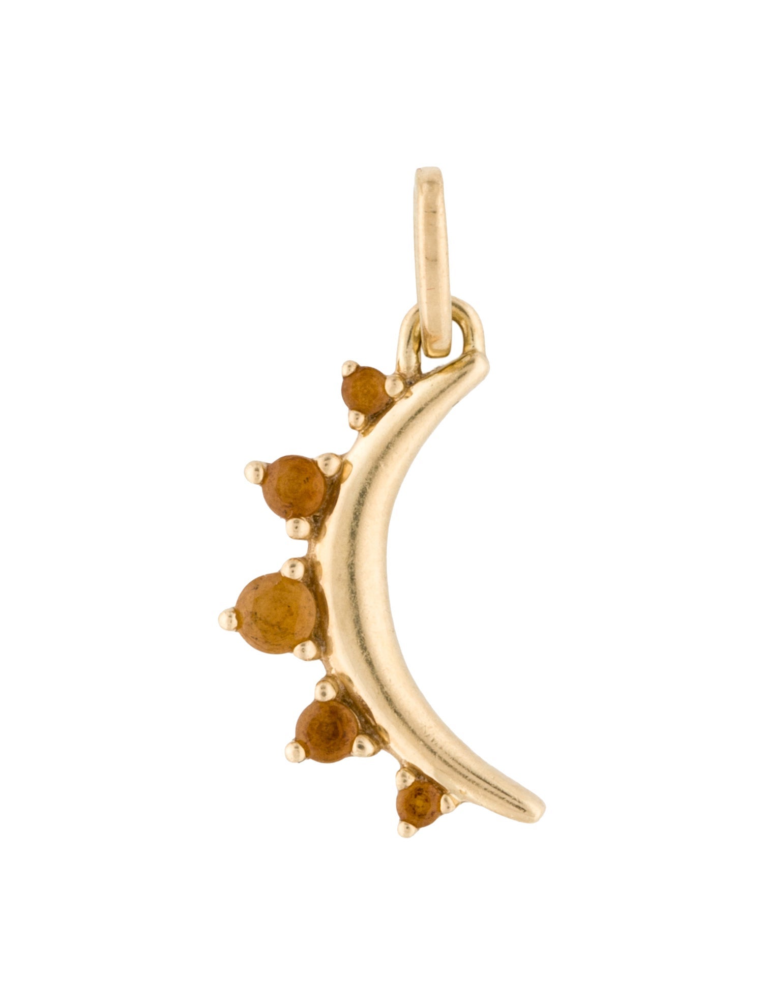 Monica Rich Kosann 18K Citrine Moon Pendant
