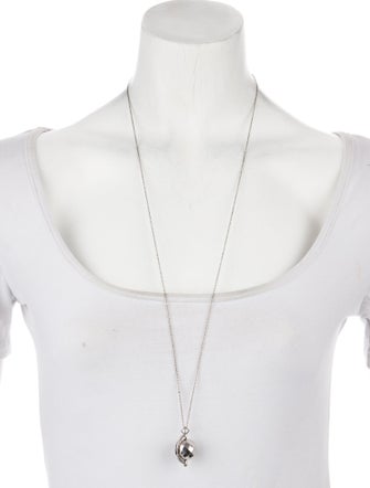 Monica Rich Kosann Sapphire & Ruby Spinning Globe Pendant Necklace