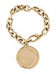 Monica Rich Kosann 18K Vine Half Locket Charm Bracelet