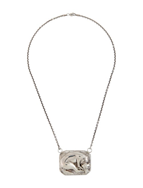 Monica Rich Kosann Sleeping Dog Locket Pendant Necklace