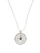 Monica Rich Kosann Sapphire 'Adventure' Global Compass Pendant Necklace