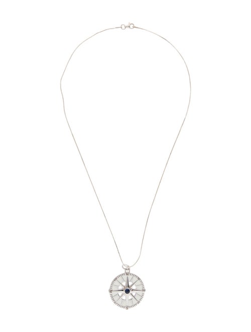 Monica Rich Kosann Sapphire 'Adventure' Global Compass Pendant Necklace