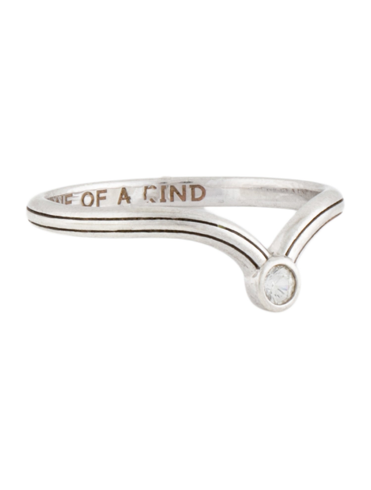 Monica Rich Kosann Sapphire 'One of a Kind' Poesy Stackable Ring