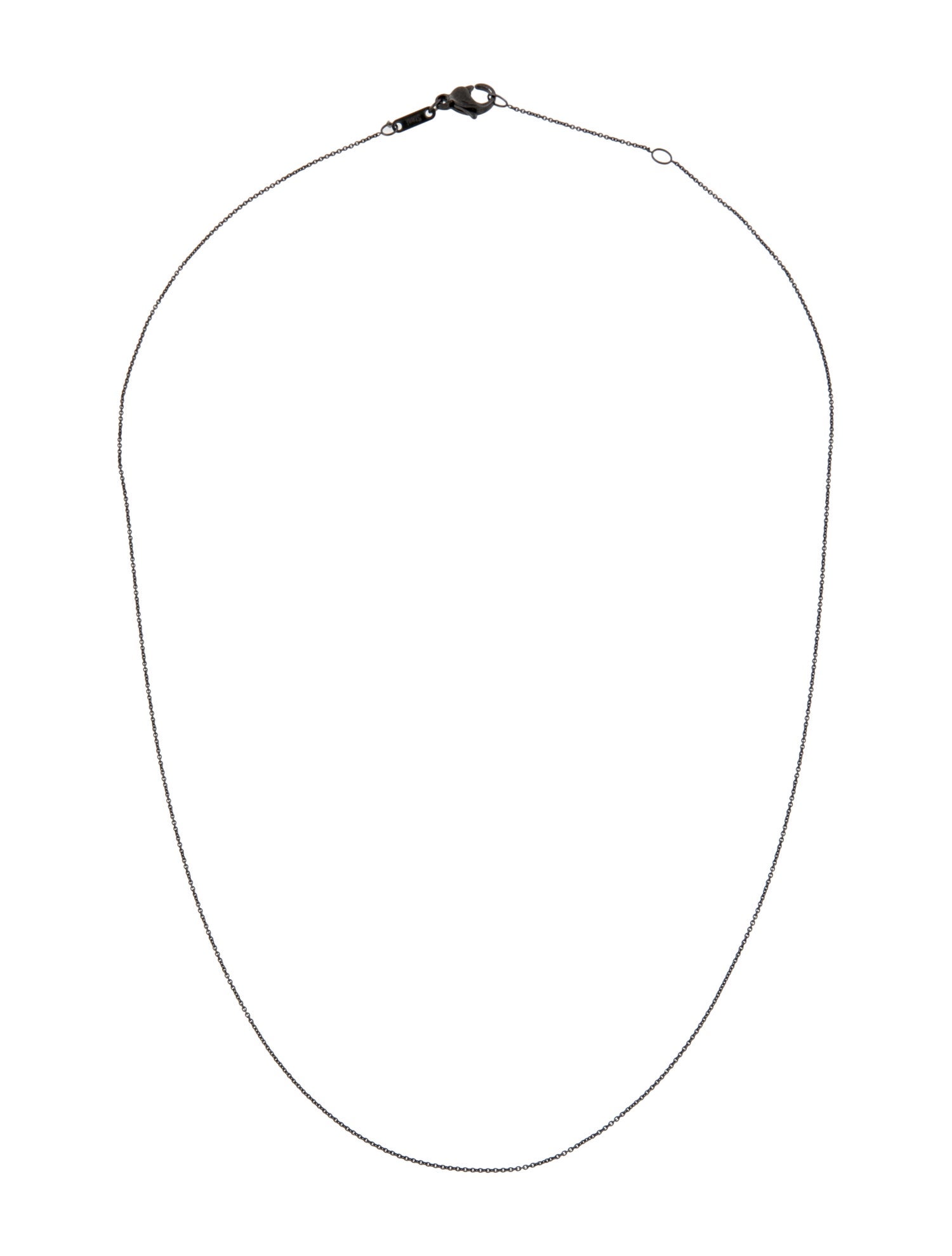 Monica Rich Kosann Lacquer Steel Frankie Delicate Chain Link Necklace