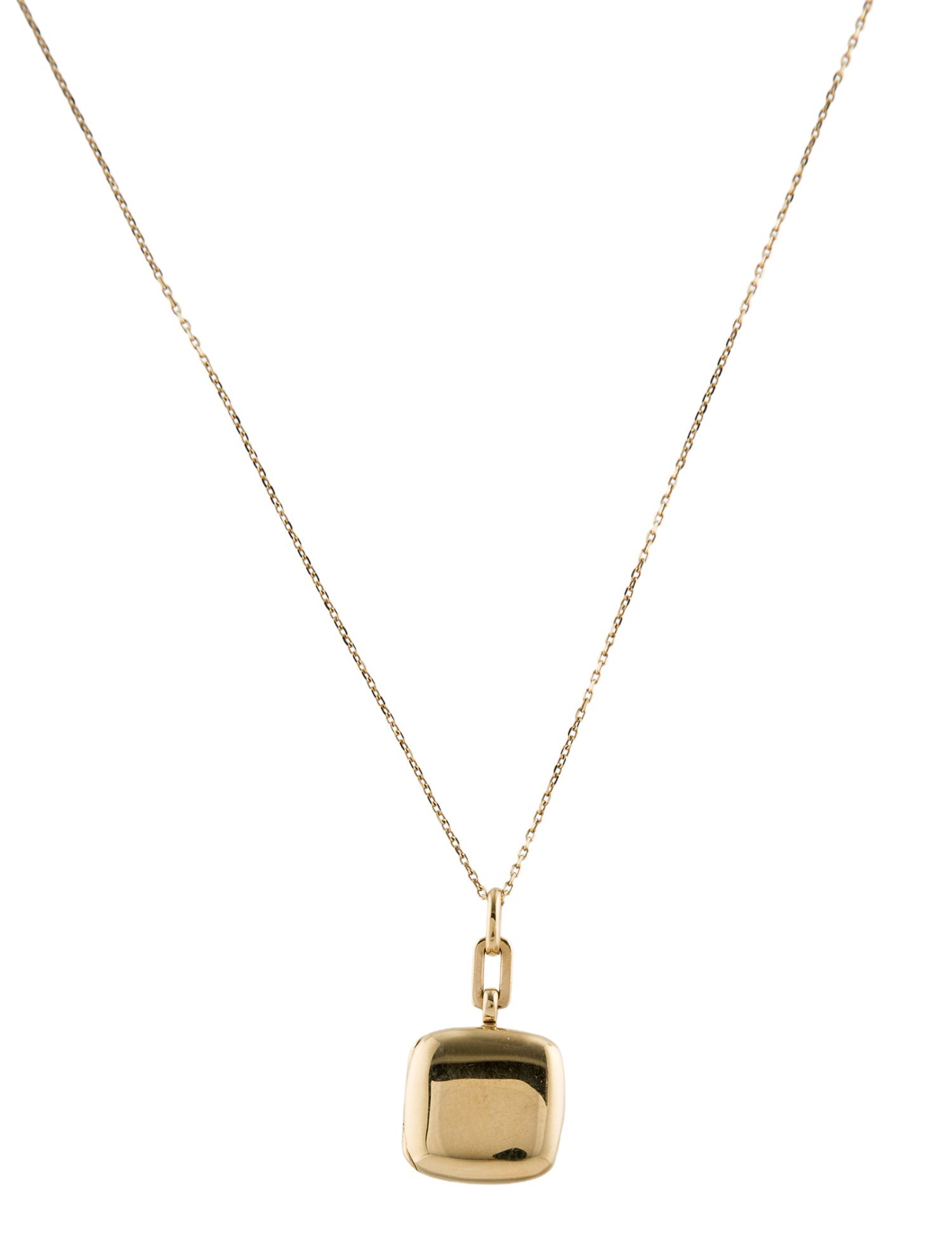 Monica Rich Kosann 18K Slim "Viv" Locket Necklace