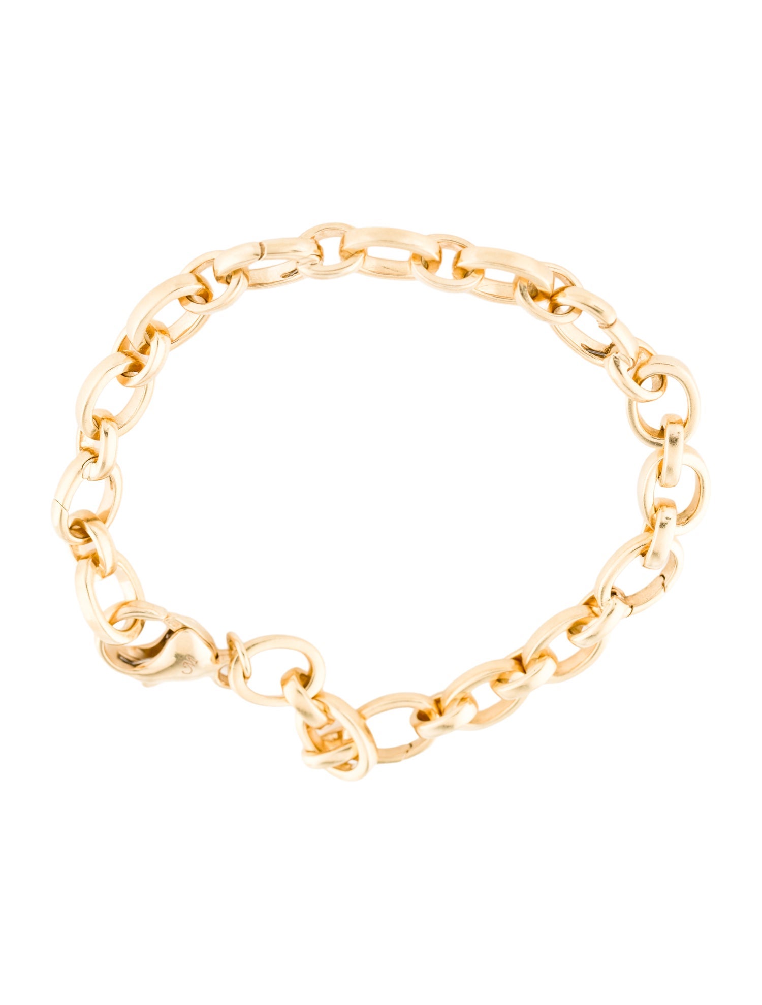 Monica Rich Kosann 18K Audrey Link Charm Bracelet