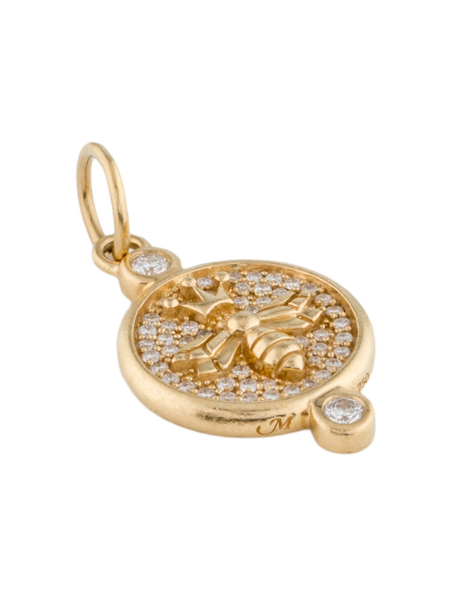 Monica Rich Kosann 18K Diamond Queen Bee Charm