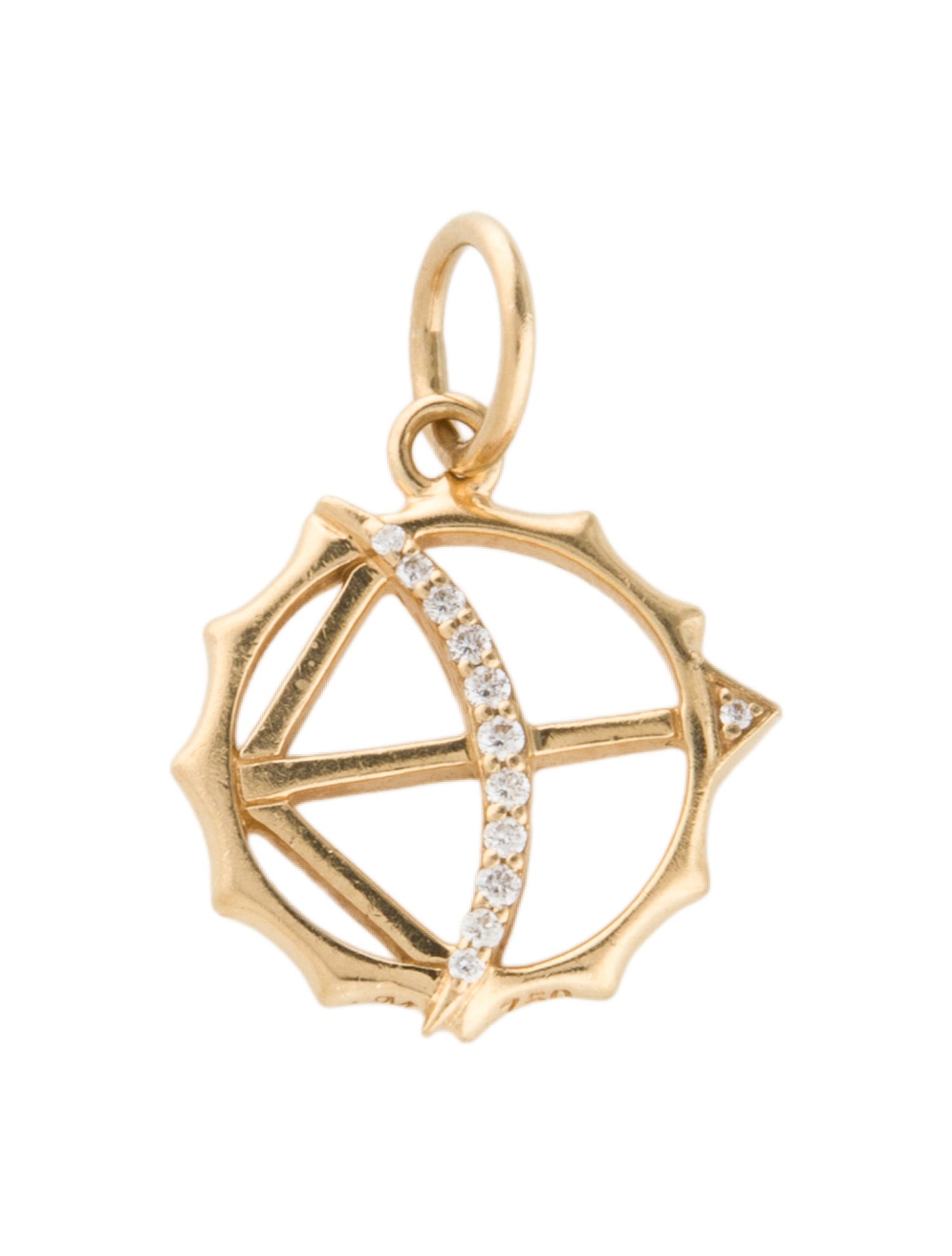 Monica Rich Kosann 18K Diamond Apollo Bow & Arrow Charm