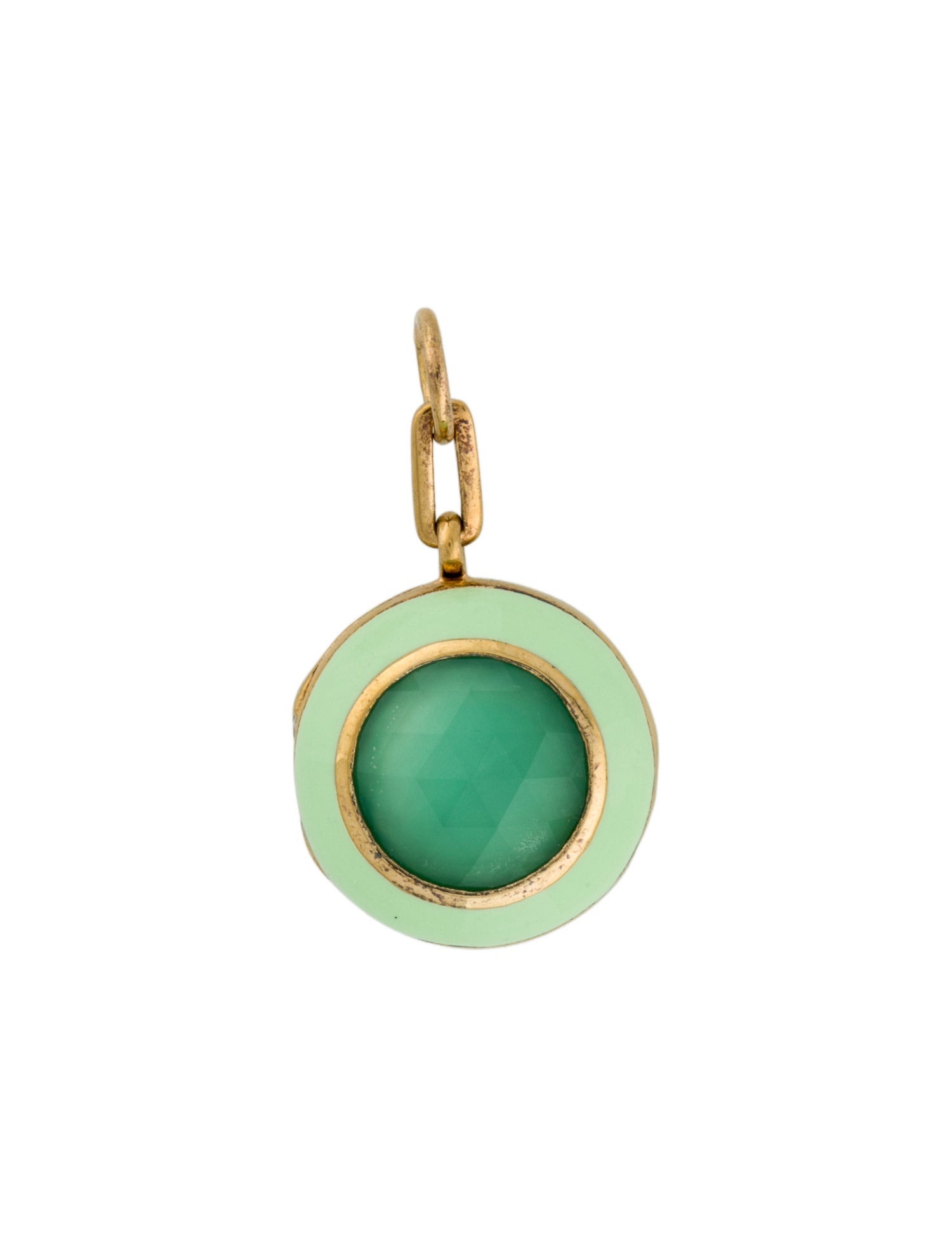 Monica Rich Kosann Dyed Chalcedony & Resin Locket