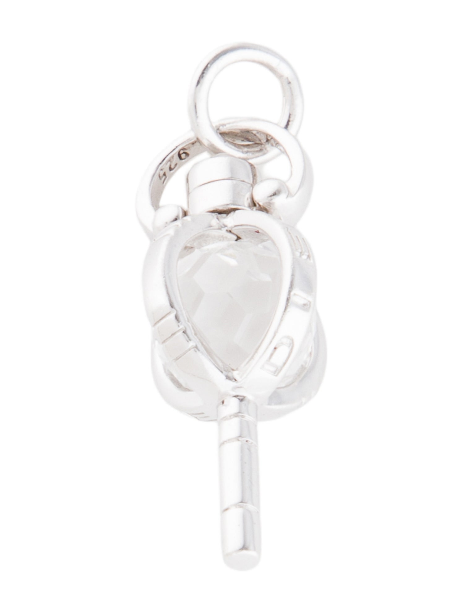 Monica Rich Kosann Quartz & Moonstone Mini 'Carpe Diem' Key Charm Pendant