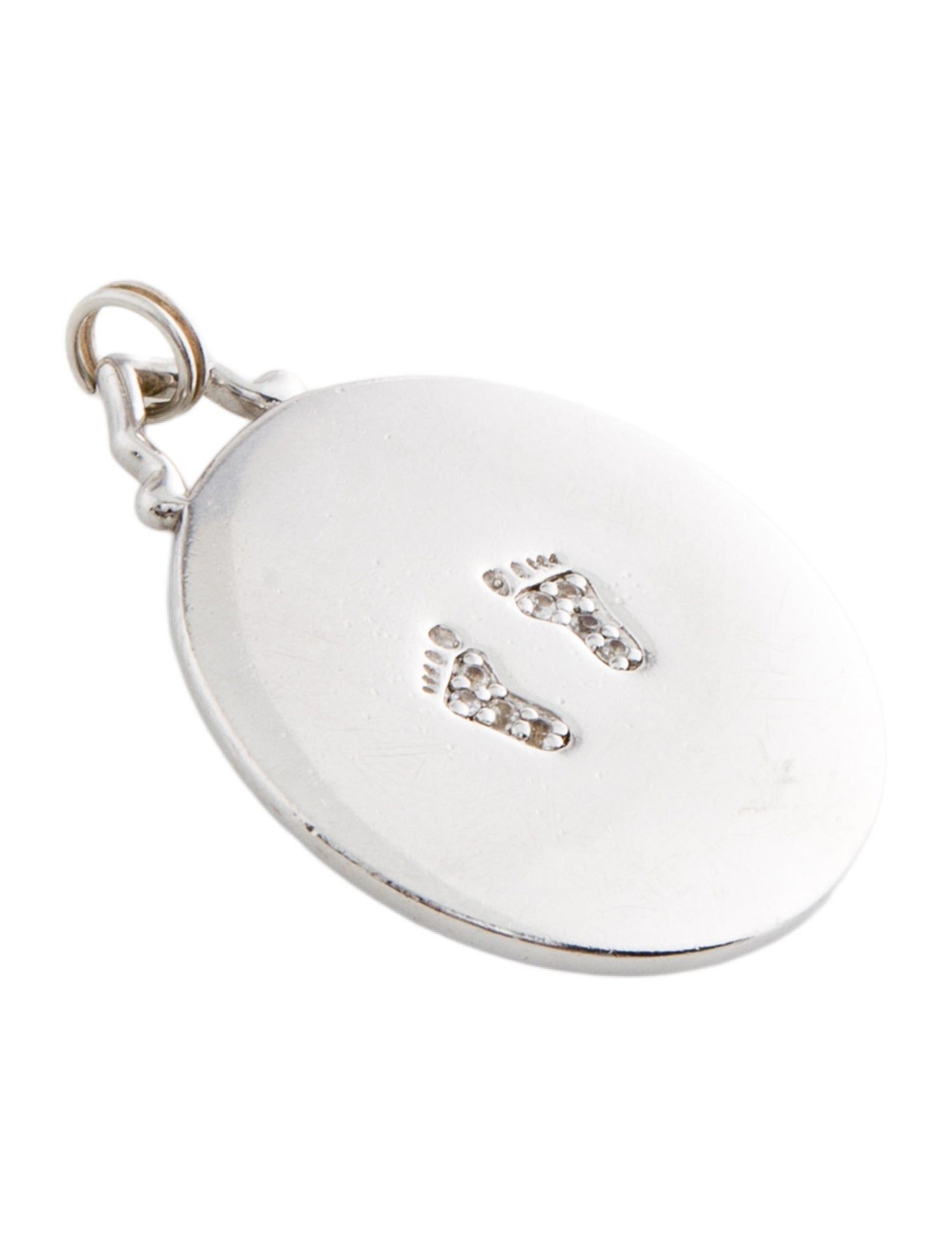 Monica Rich Kosann Sapphire Baby Feet Charm