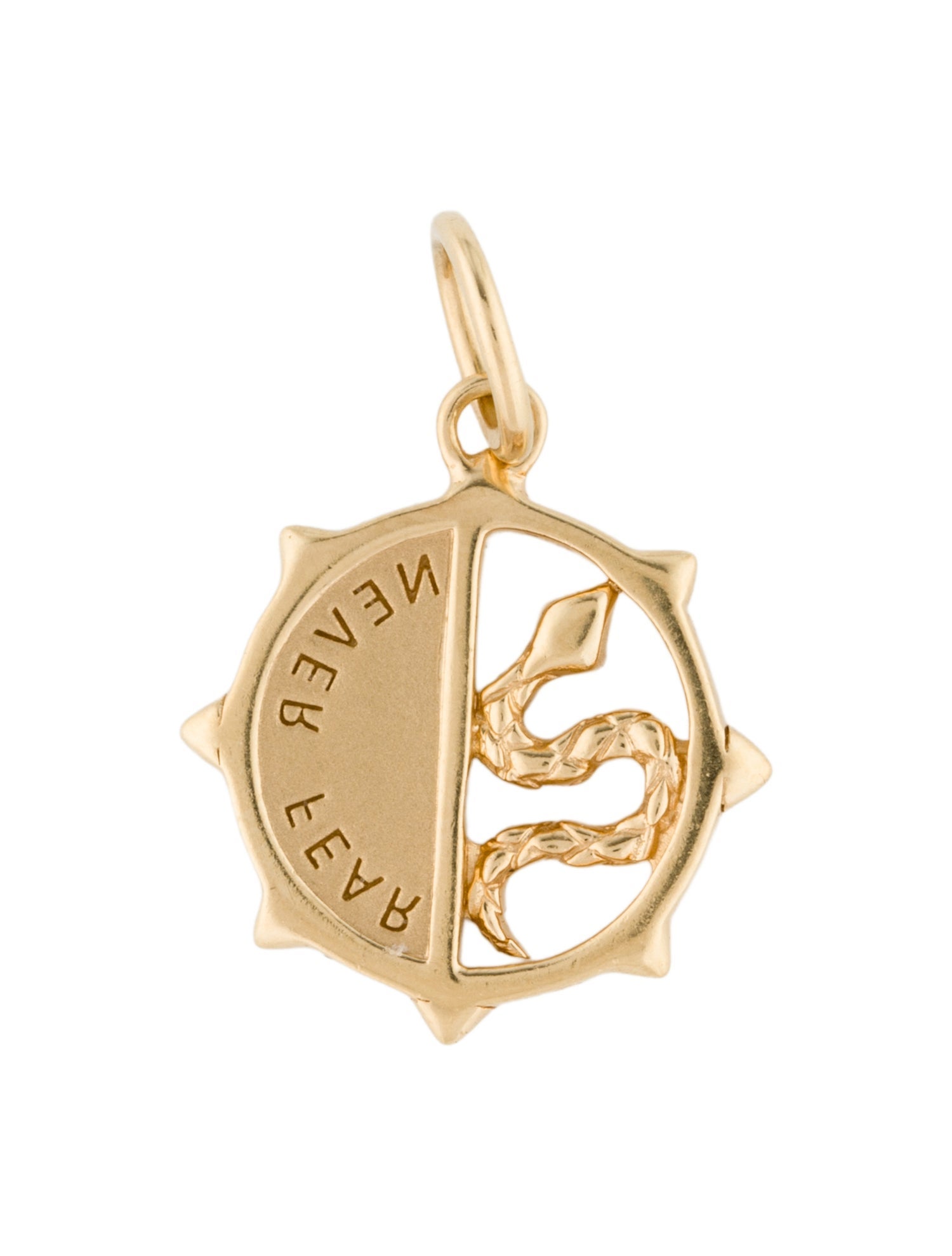 Monica Rich Kosann 18K Mini 'Never Fear' Snake Pendant