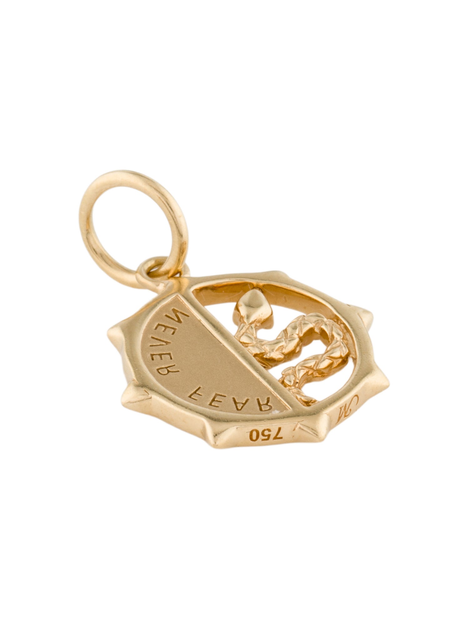 Monica Rich Kosann 18K Mini 'Never Fear' Snake Pendant