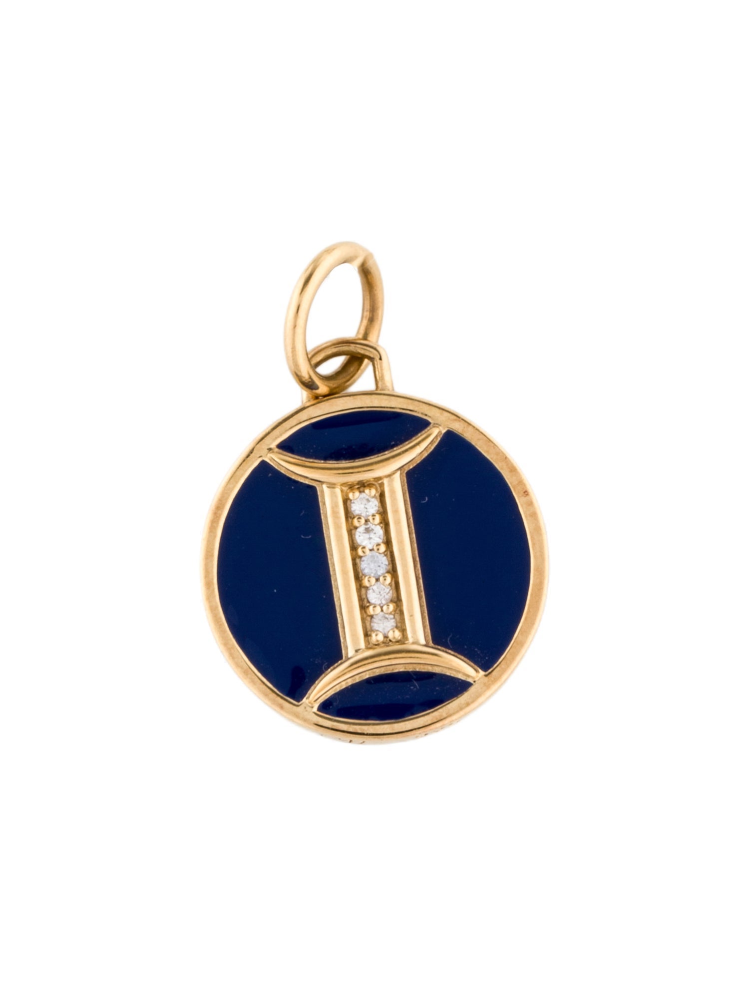 Monica Rich Kosann Sapphire & Enamel Gemini Charm