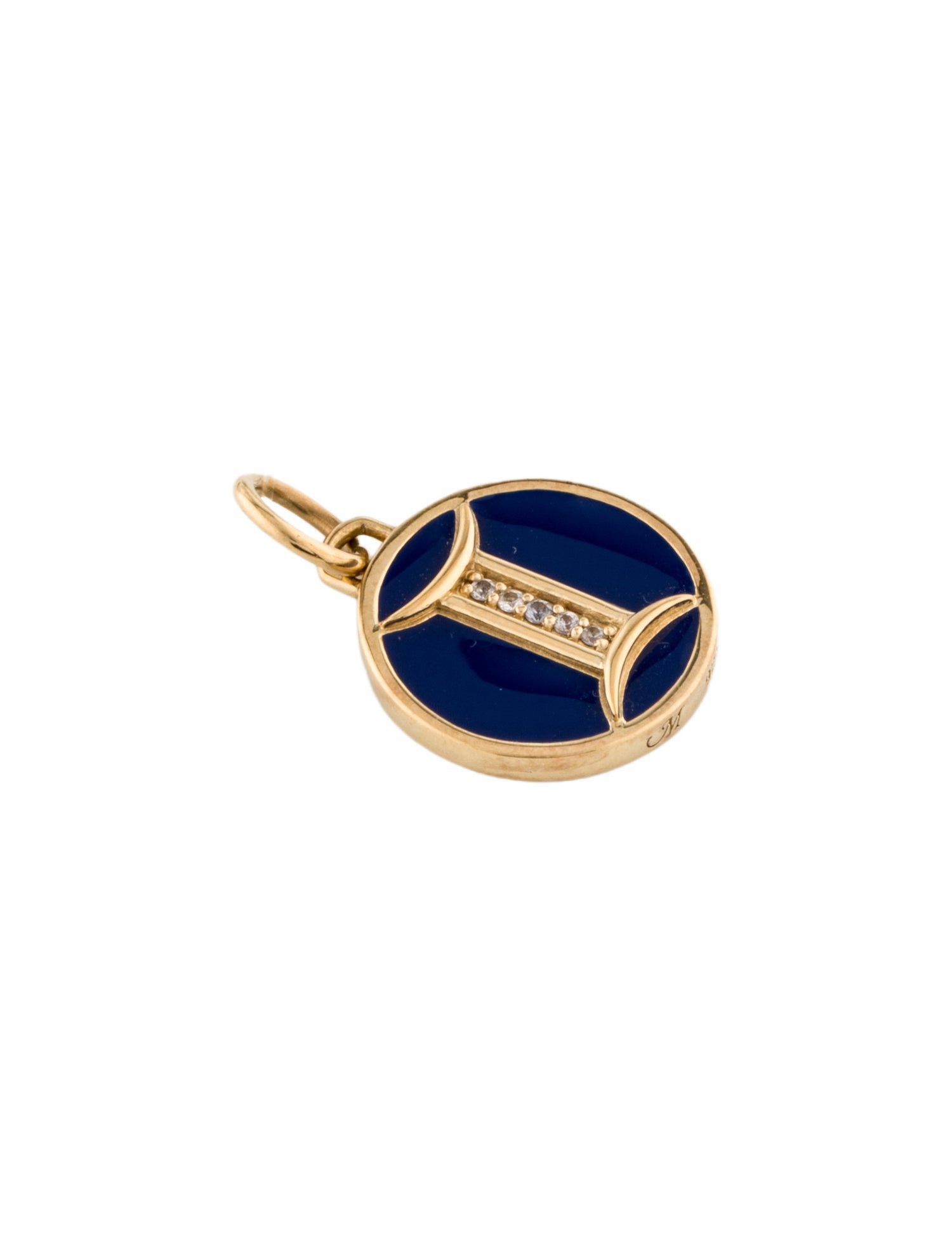 Monica Rich Kosann Sapphire & Enamel Gemini Charm
