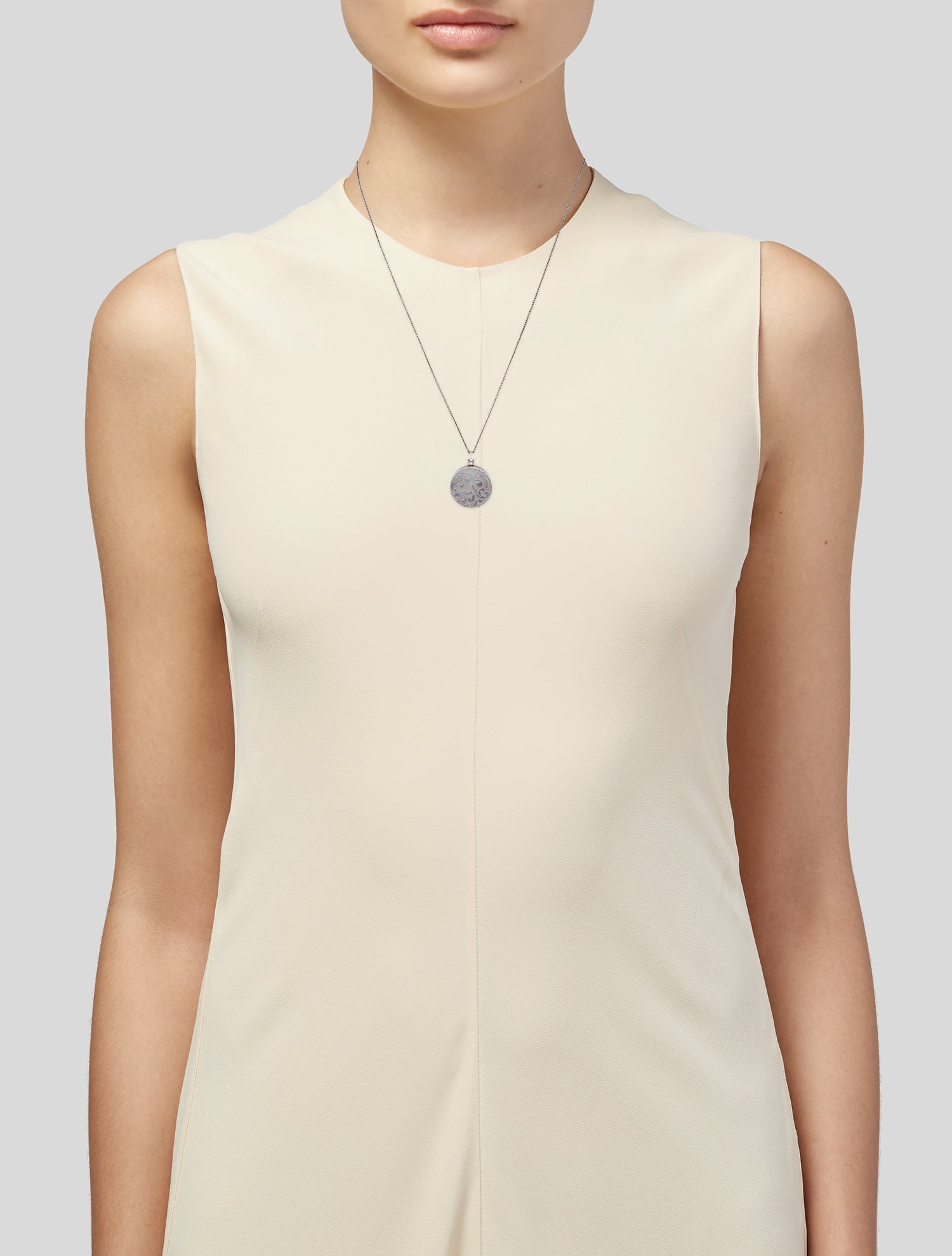 Monica Rich Kosann Floral Locket Pendant Necklace