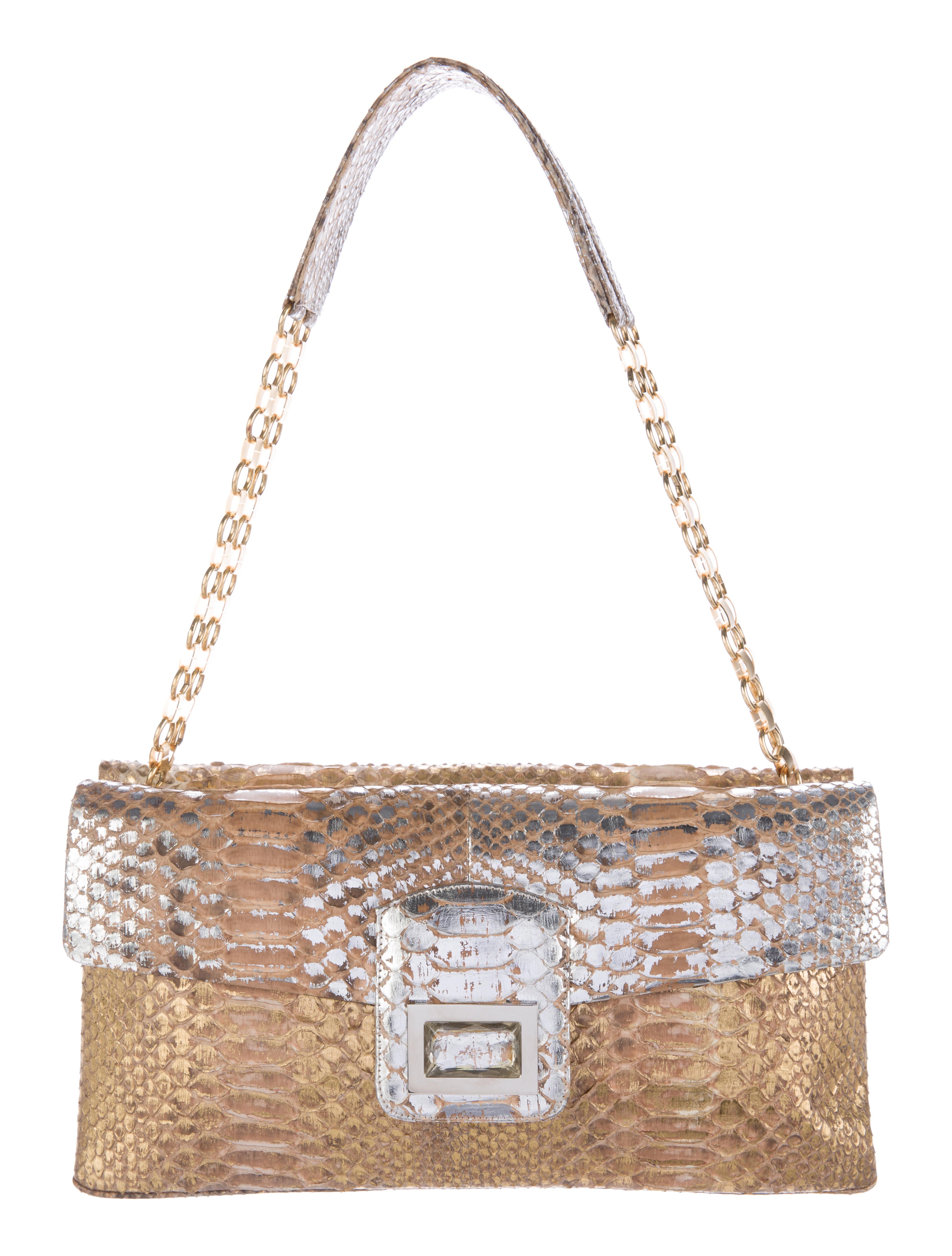 Kara Ross Python Lucis Shoulder Bag Handbags KRS20360 The RealReal