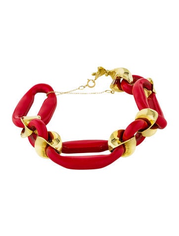 Kara Ross Link 18K Diamond & Resin Bracelet