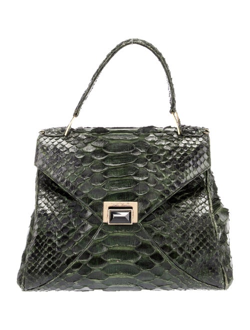 Kara Ross Python Top Handle Bag