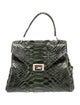 Kara Ross Python Top Handle Bag
